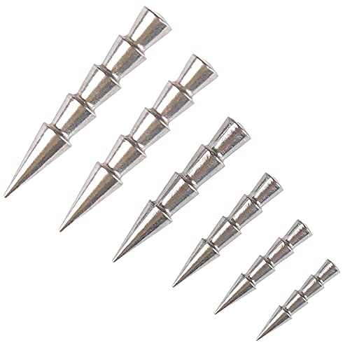 Fishingking Fishing Nail Weights Tungsten Worm Insert Sinker for Bass Fishing, 164 oz (0.45g) - 19 pcs