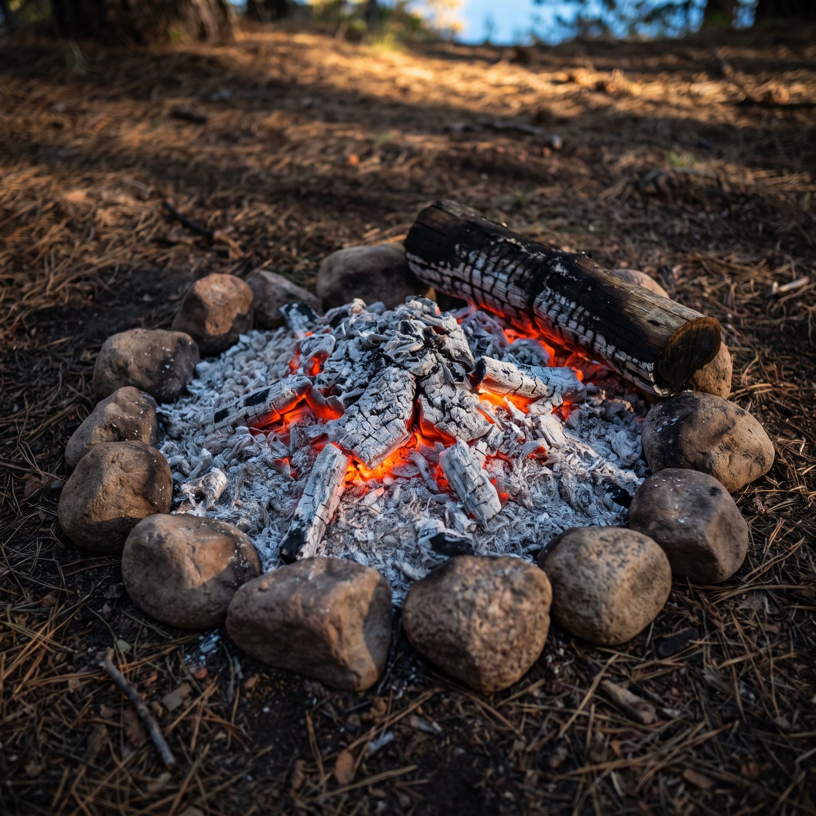 Banking a Fire So Embers Survive Until Morning