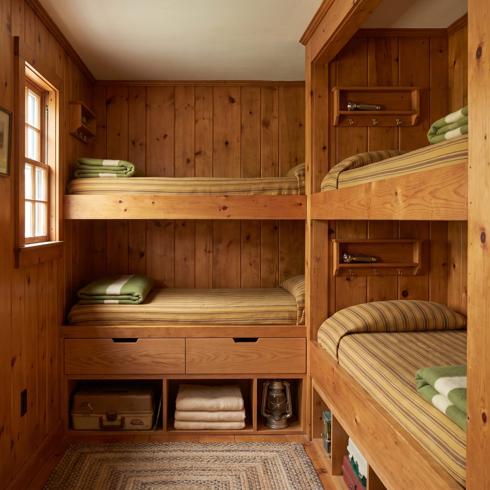 Built-In Bunk Beds With Storage Underneath