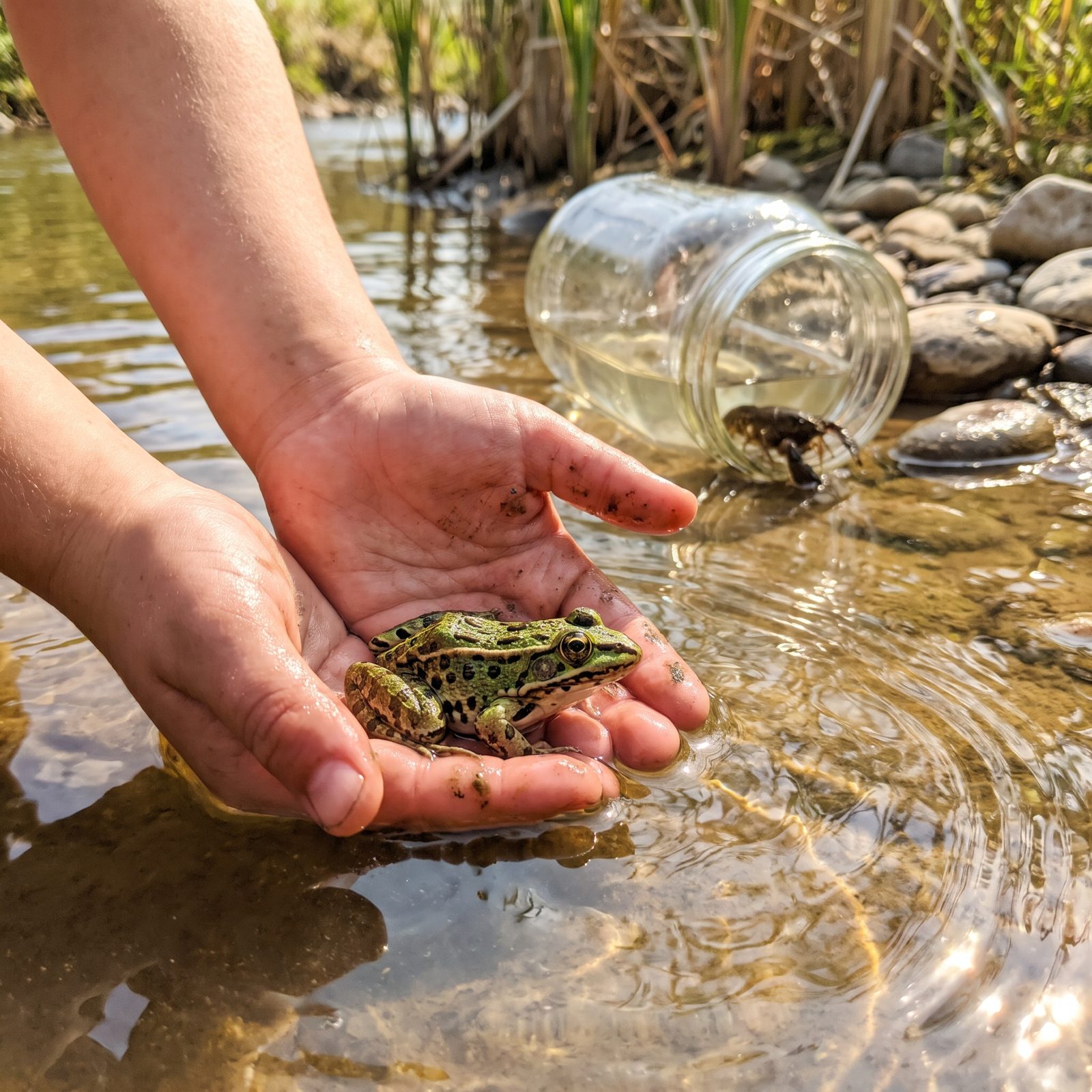 Catching and Releasing Frogs, Crawdads and Bugs