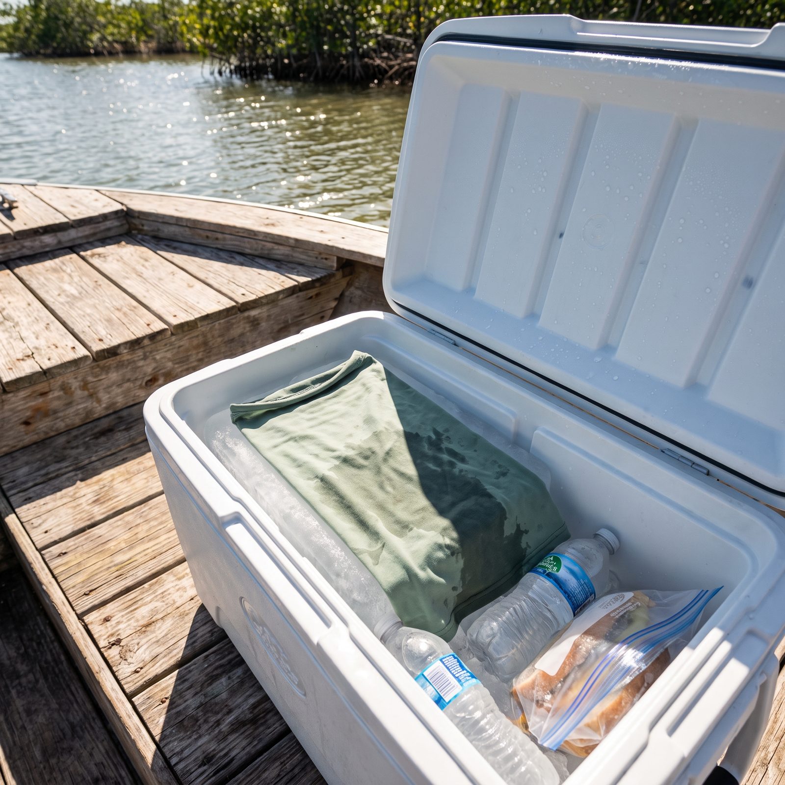 Chill a Neck Gaiter in the Cooler for the Hottest Part of the Day