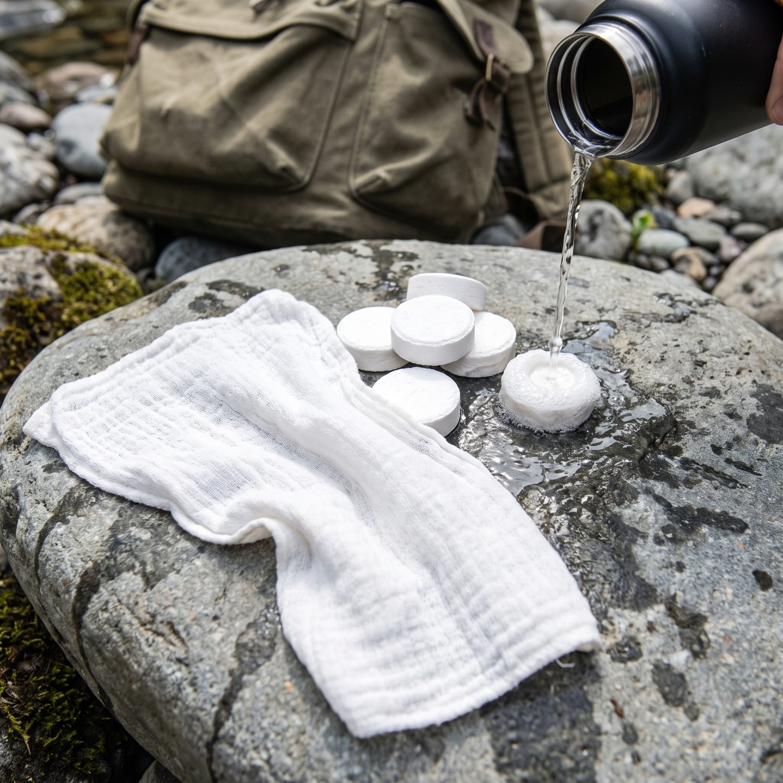 Compressed Towel Tablets, Expand Into Cleaning Cloths or Sweat Towels