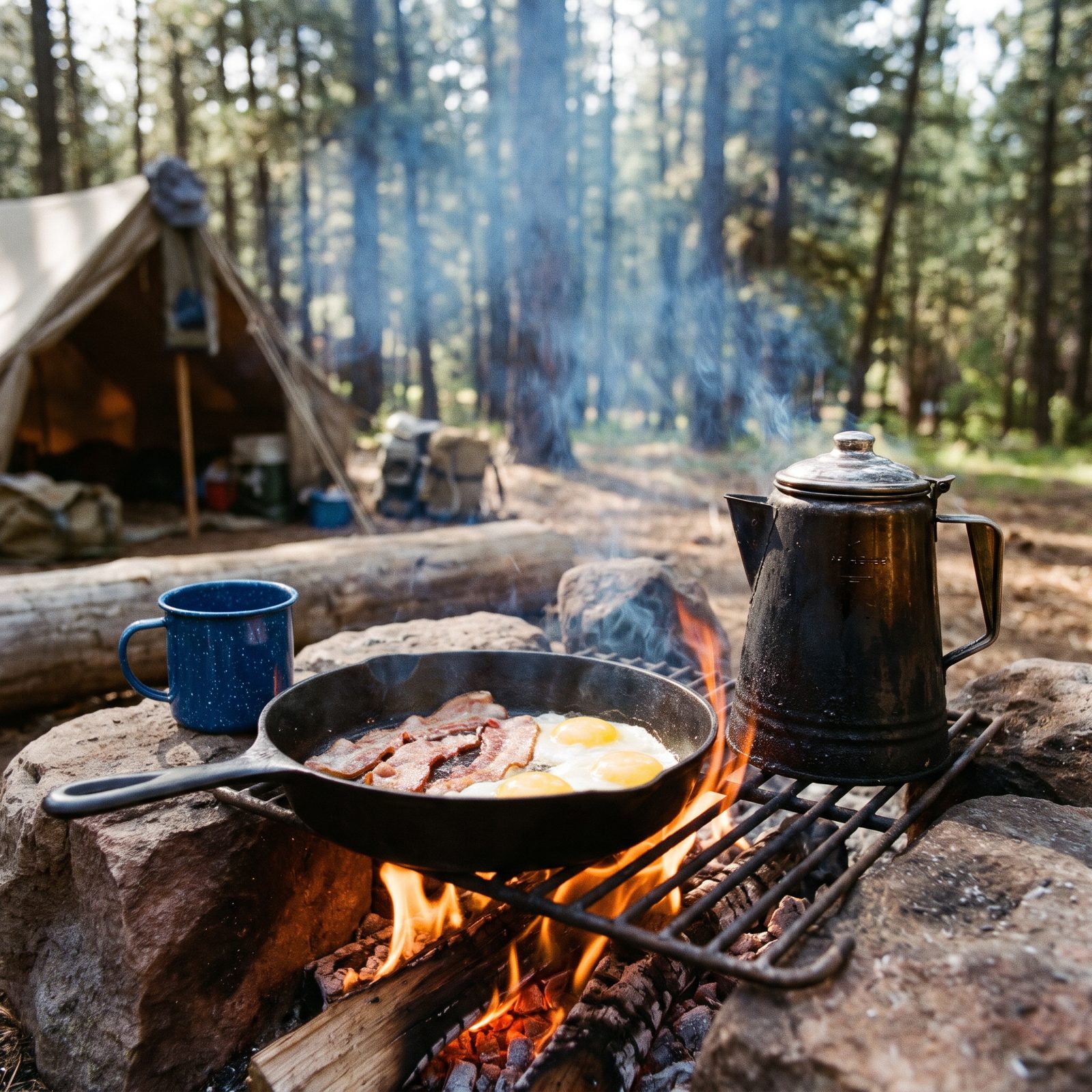 Cooking Over the Fire Because There Was No Other Way