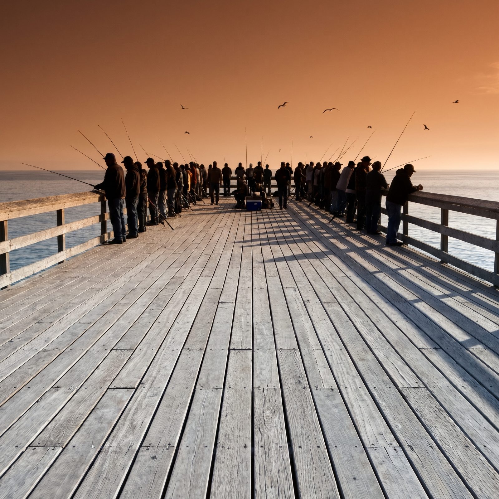 A Crowded Pier Makes the Spot Look Better