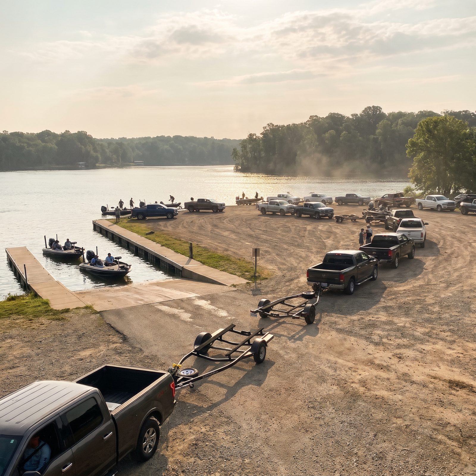 A Crowded Ramp Makes the Lake Look More Desirable