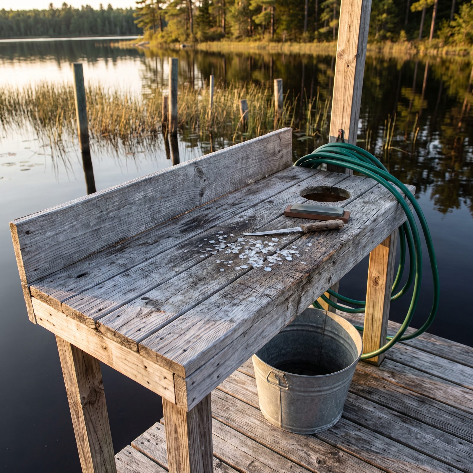The Dockside Fish-Cleaning Bench