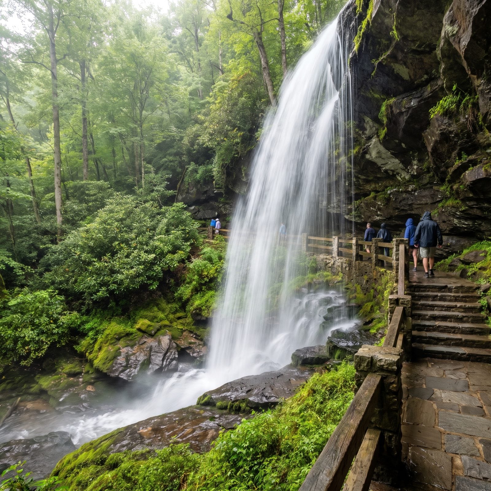 Dry Falls, Where You Walk Behind the Curtain Stay Dry