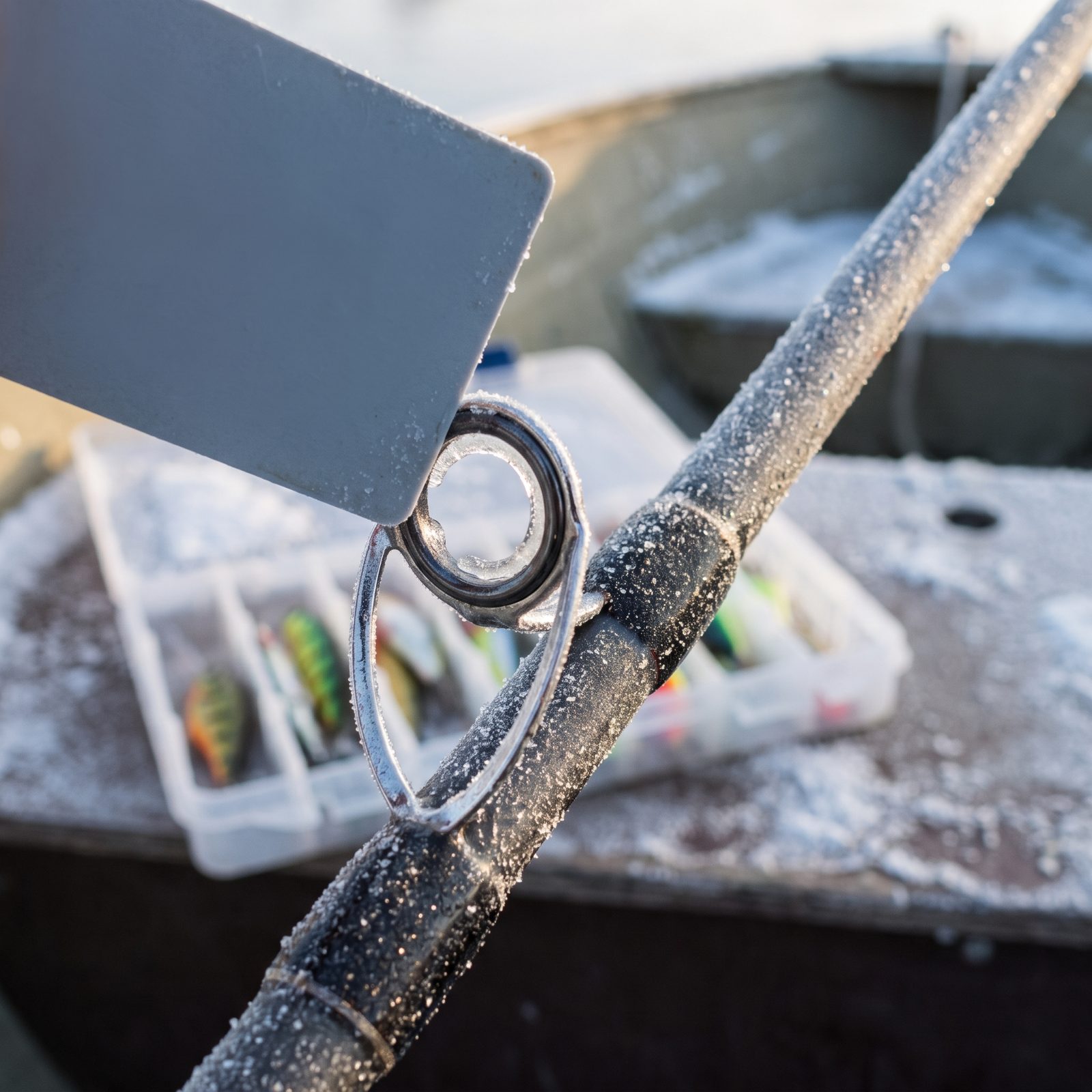 An Expired Credit Card for Scraping Ice From Rod Guides