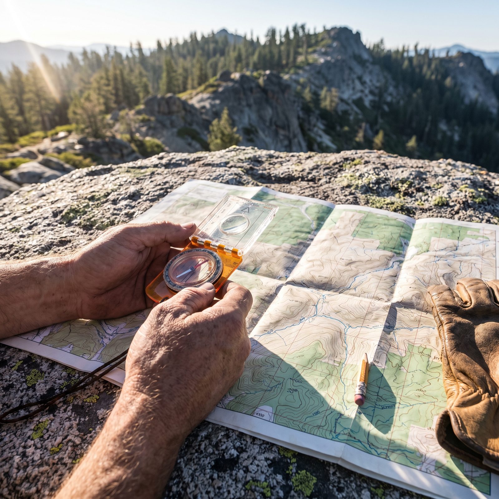 Finding Your Way With a Paper Topo Map and a Baseplate Compass