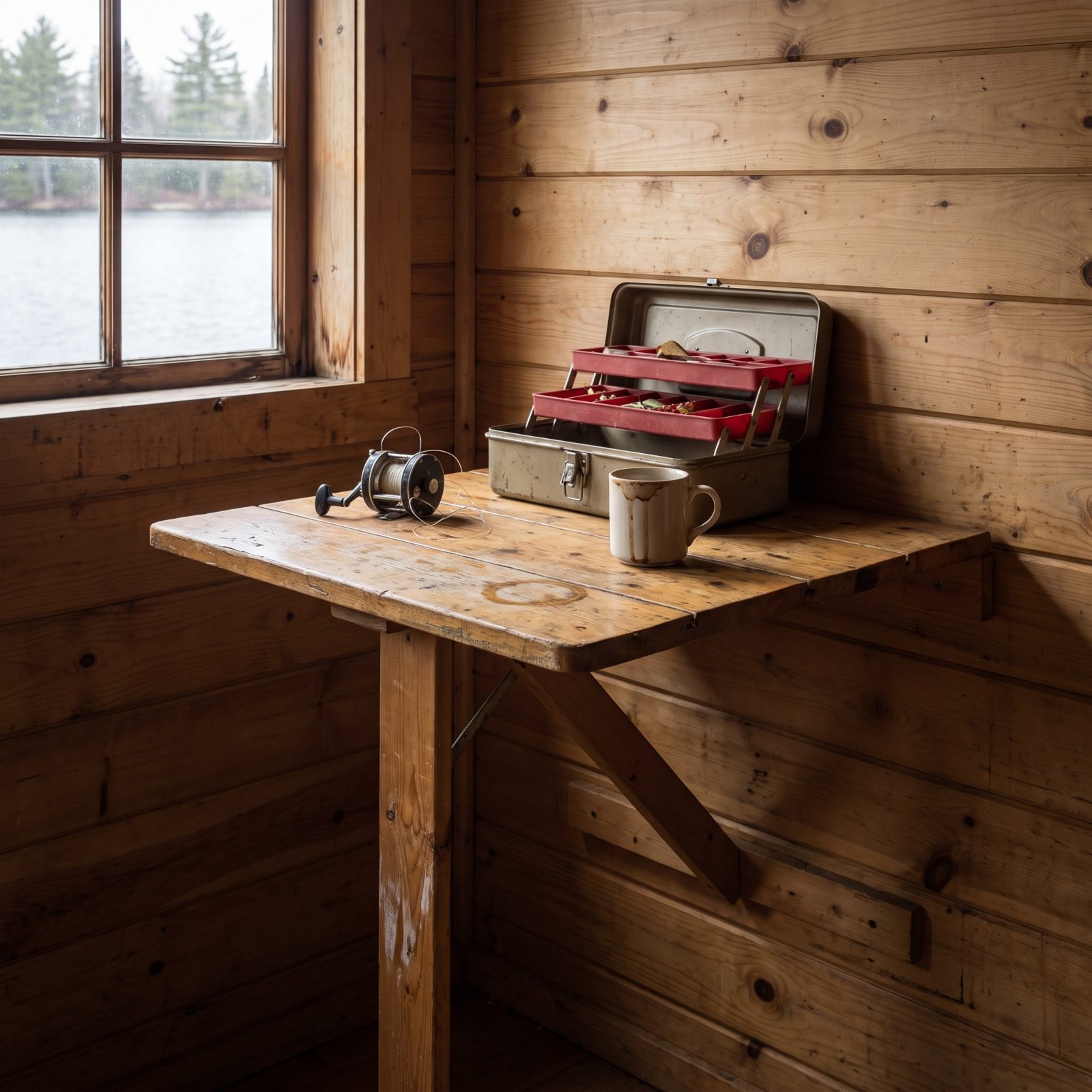 A Fold-Down Wall Table That Earned Its Keep