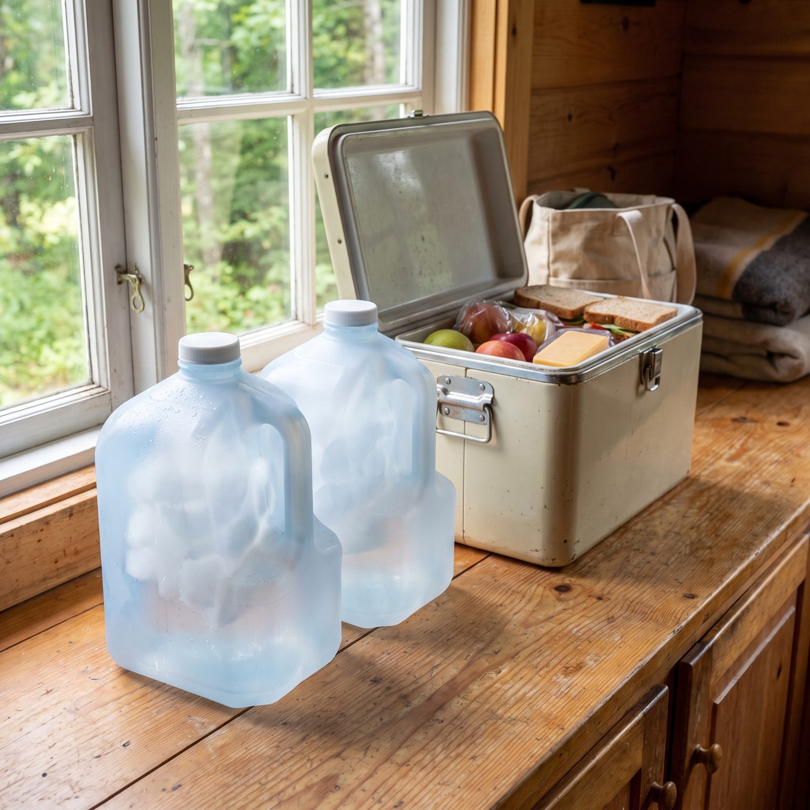 Freeze Your Drinking Water in Reusable Jugs Before the Trip