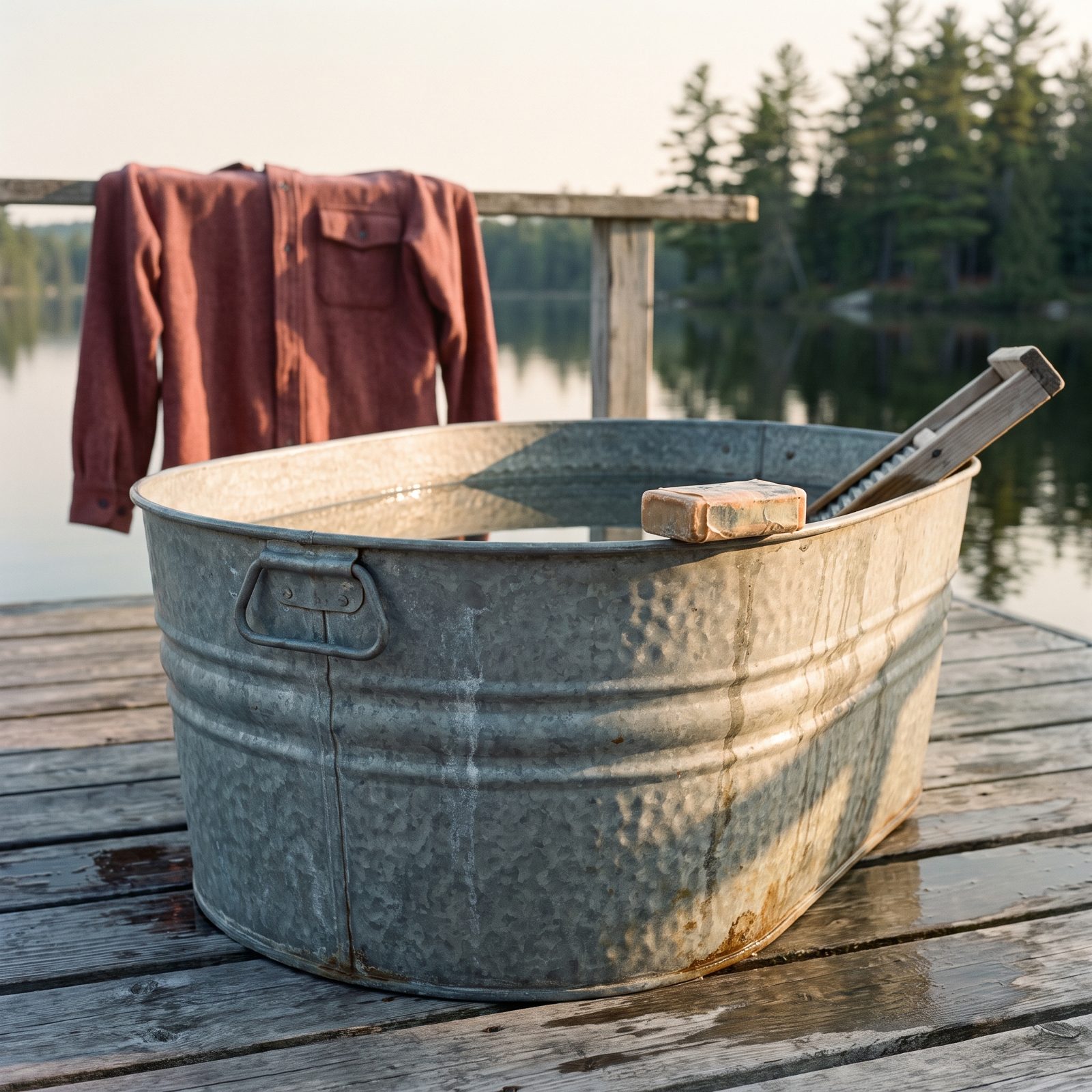 A Galvanized Tub That Did Double Duty