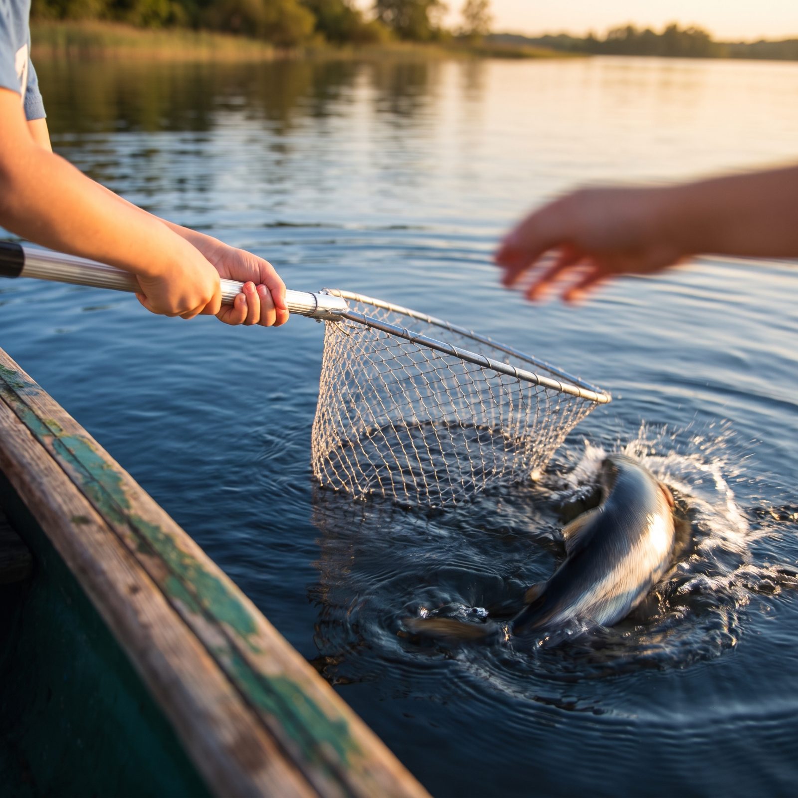 Getting the Net Ready Too Early and Spooking the Fish