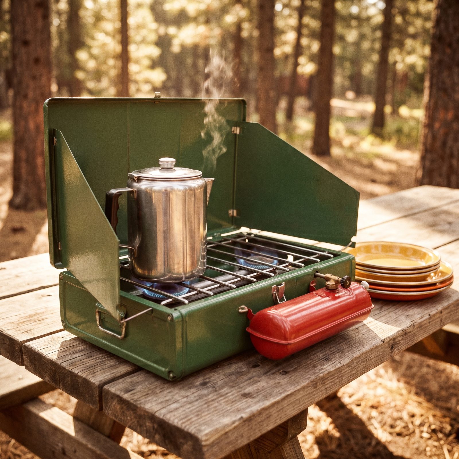 The Green Coleman Two-Burner Stove That Outlived Its Owners