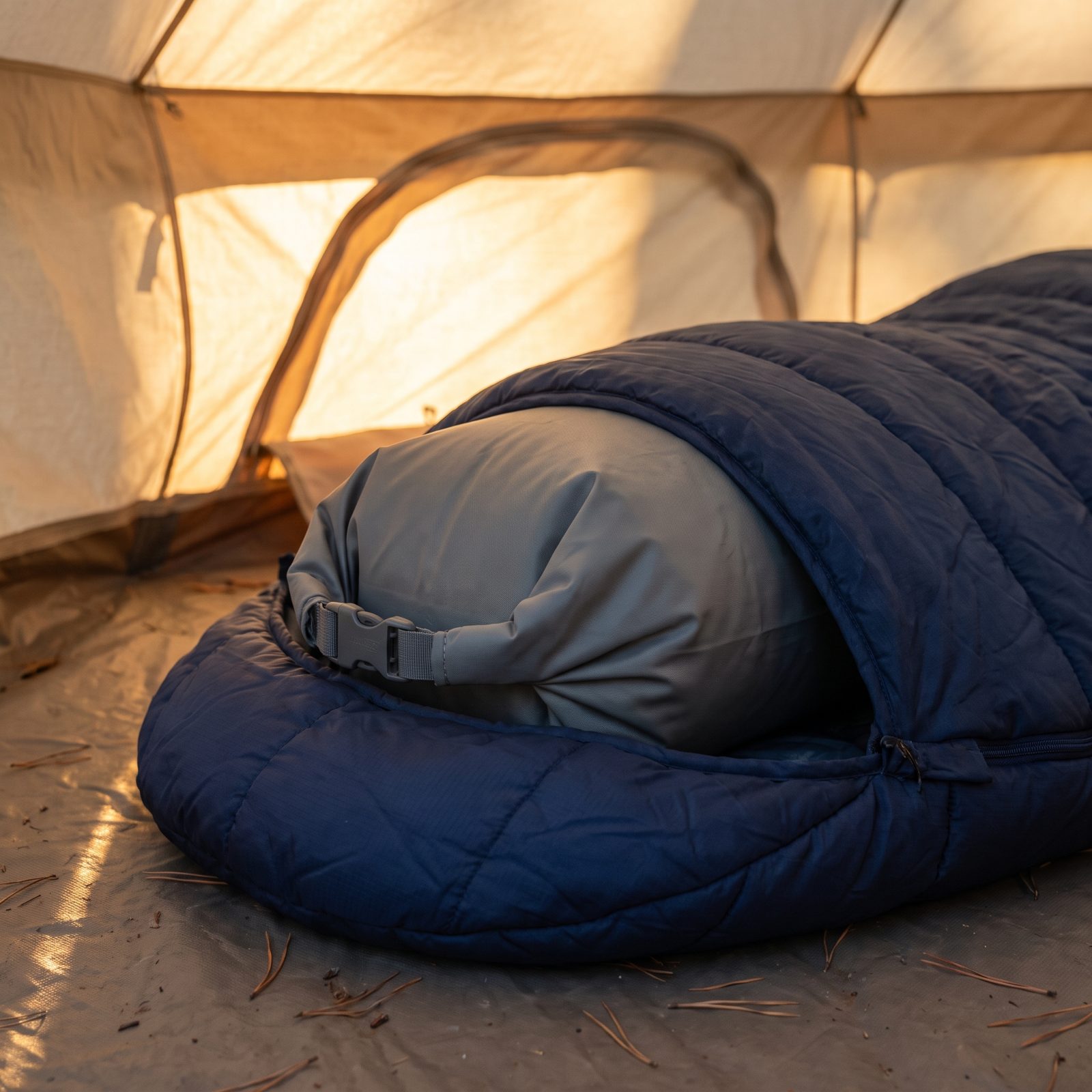 Half-Inflate a Dry Bag for Custom Lumbar Support