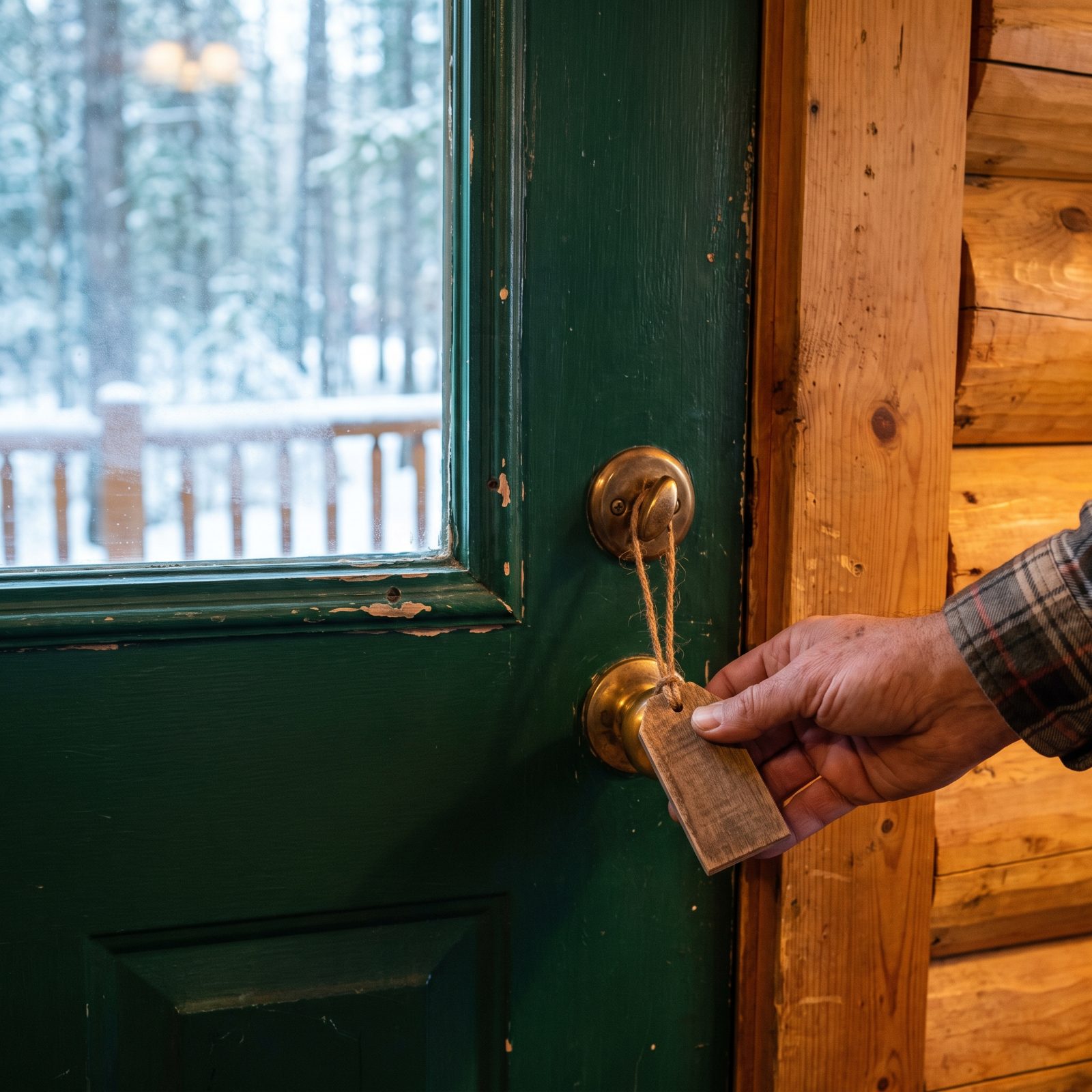 Hang the Water-Shutoff Tag Right on the Exit Doorknob