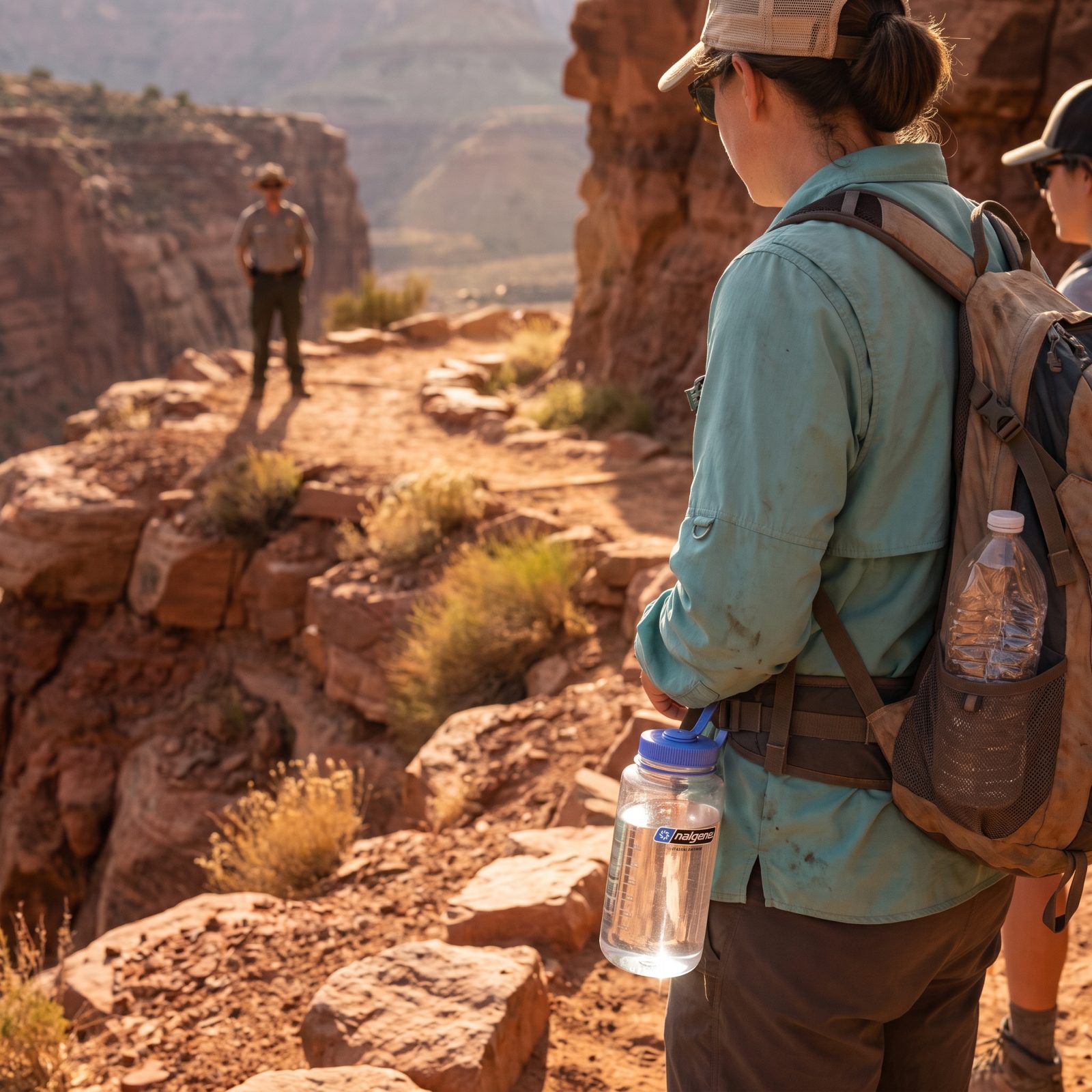 A Hiker's Water Bottle Is Still Full Late in the Day