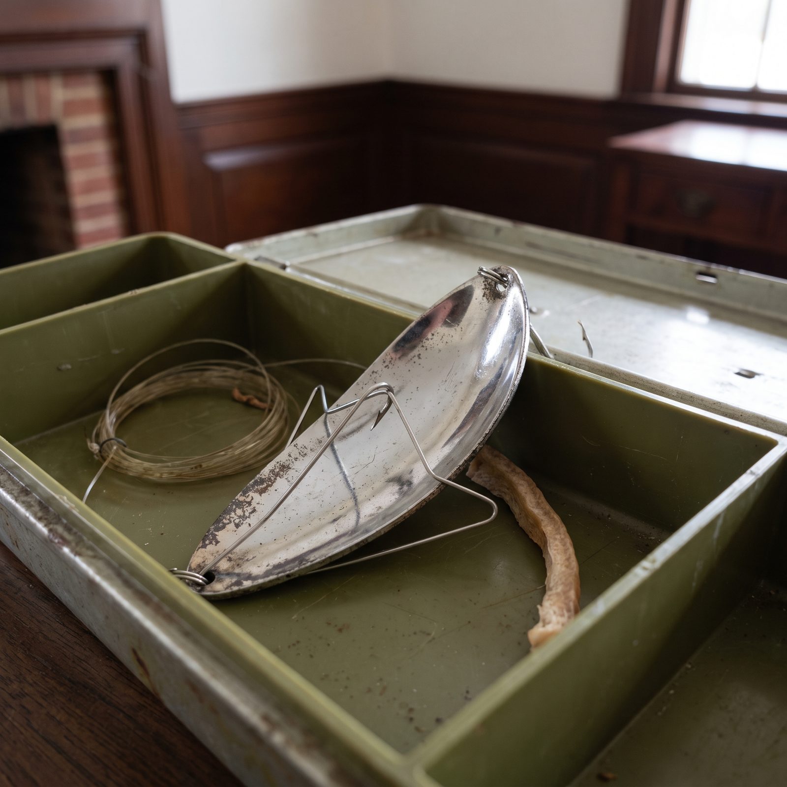 A Johnson Silver Minnow Weedless Spoon