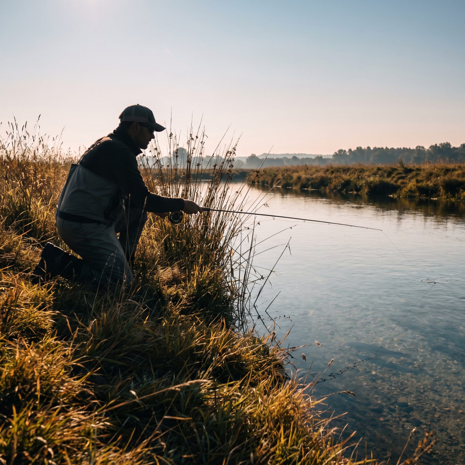 Kneel Below the Skyline When Fish Are Holding in the Shallows