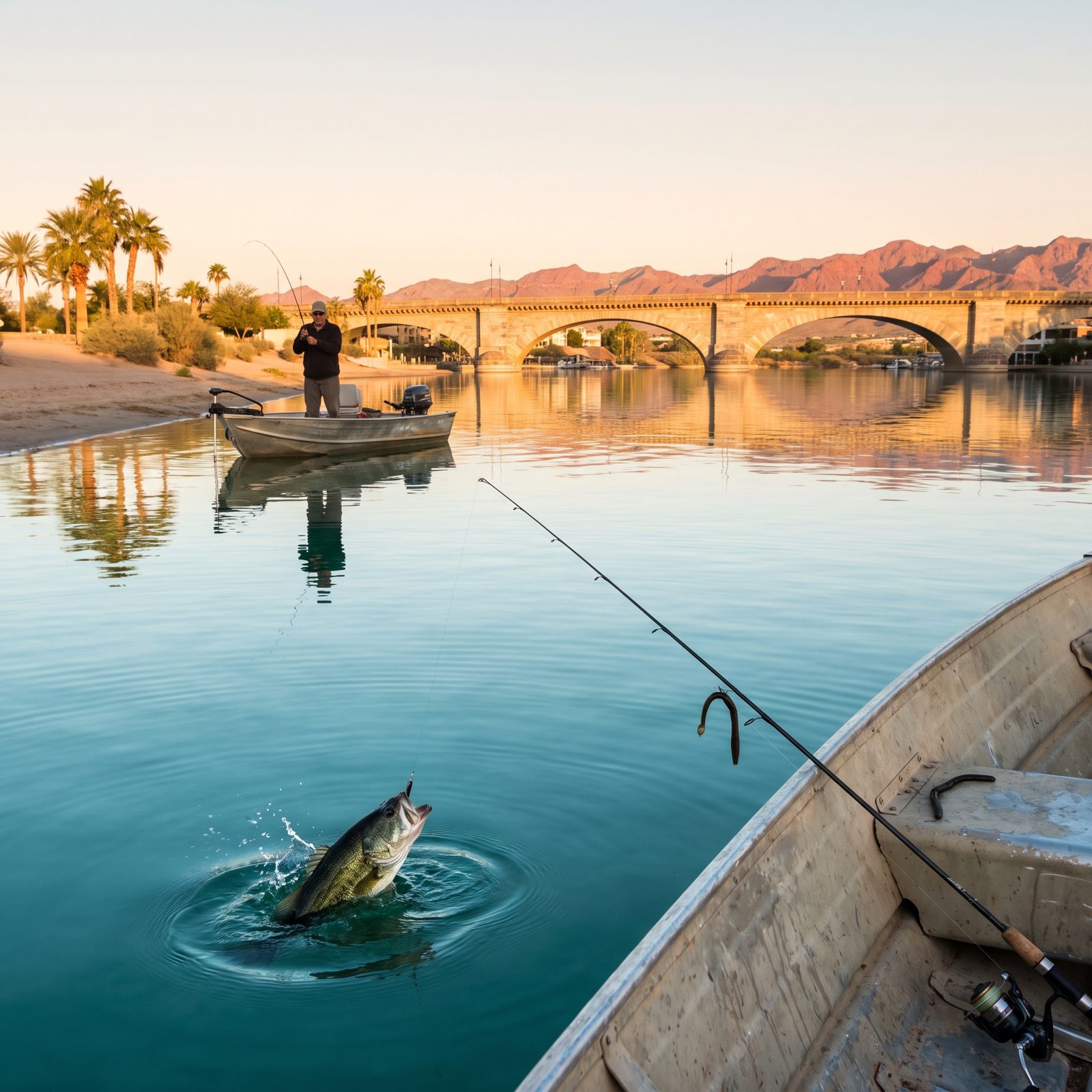 Lake Havasu City, Arizona: Desert Bass Beneath the London Bridge