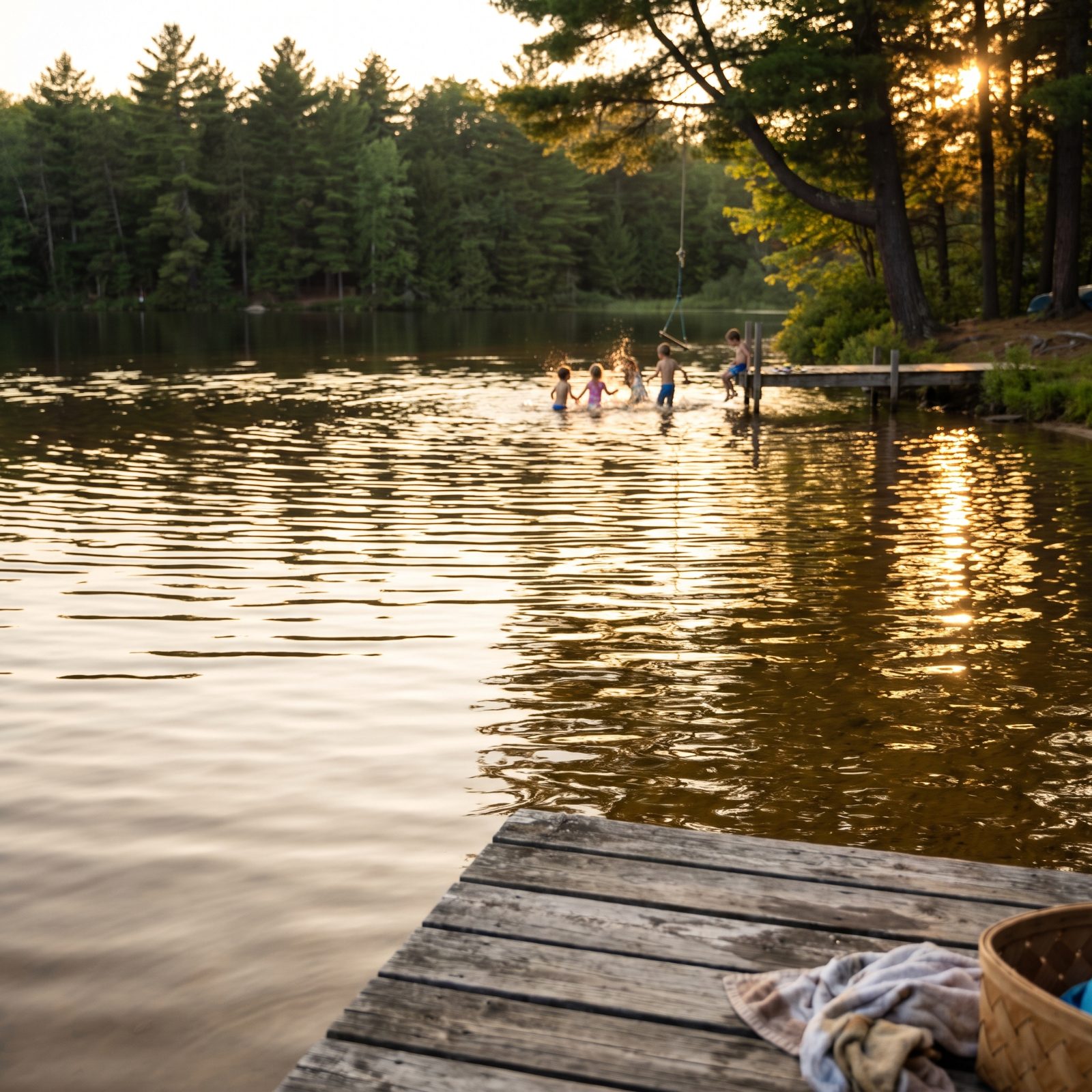 Learning to Swim in Actual Lake Water