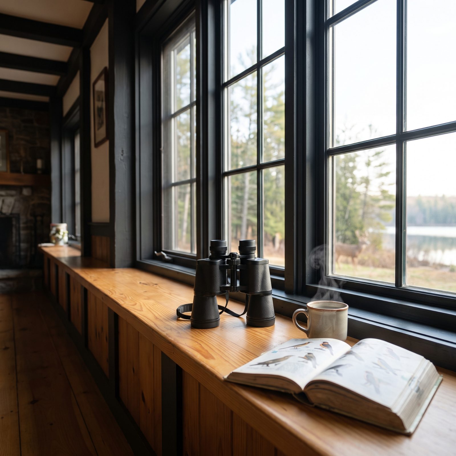 Leave Binoculars at One Window