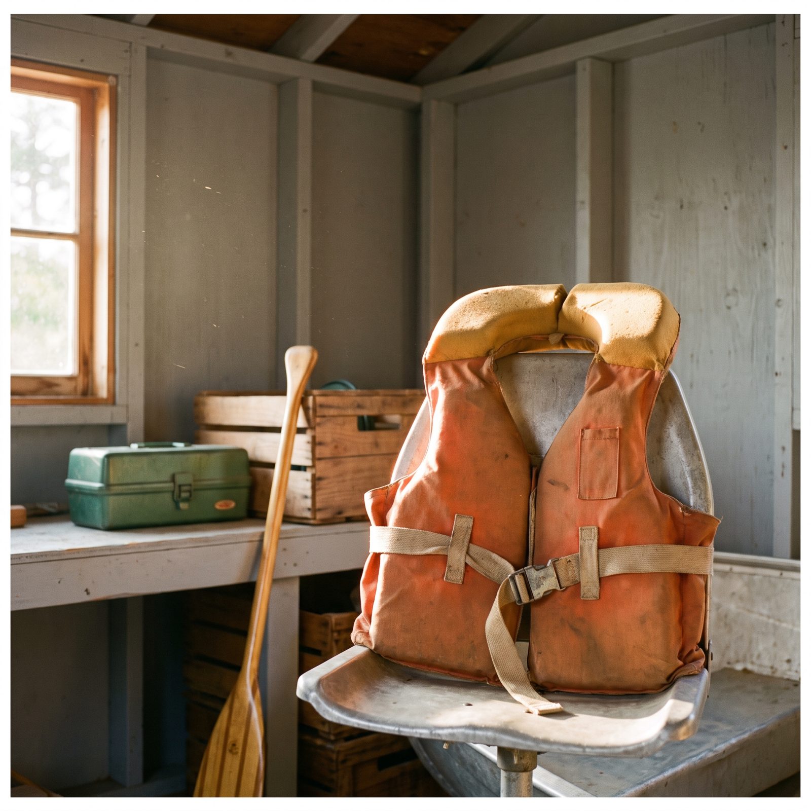 Life Jackets Were Bulky Orange Horse-Collar Vests