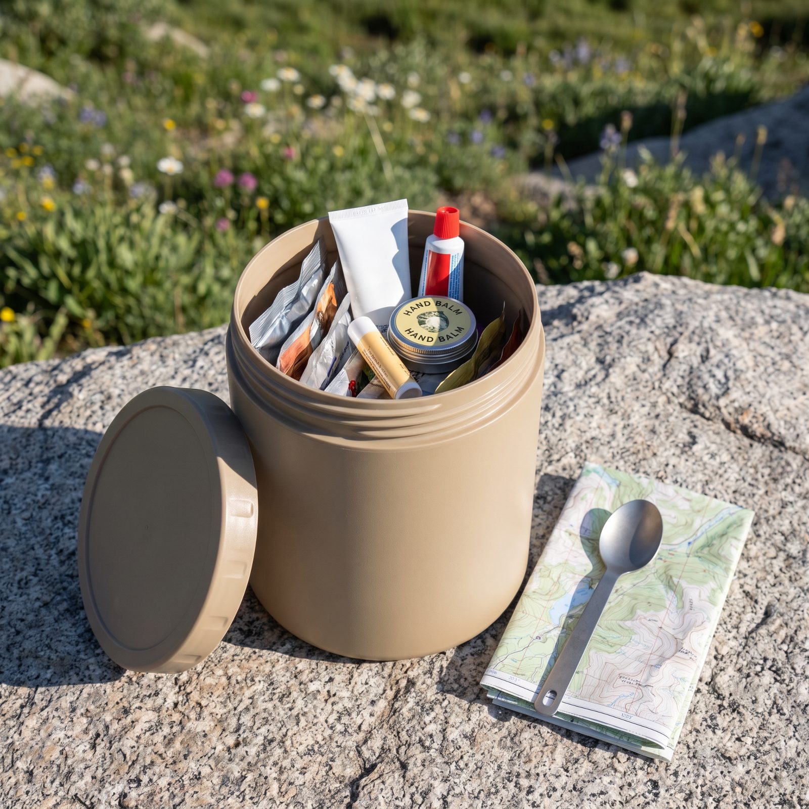 Lip Balm, Sunscreen, and Toothpaste Go In the Food Storage