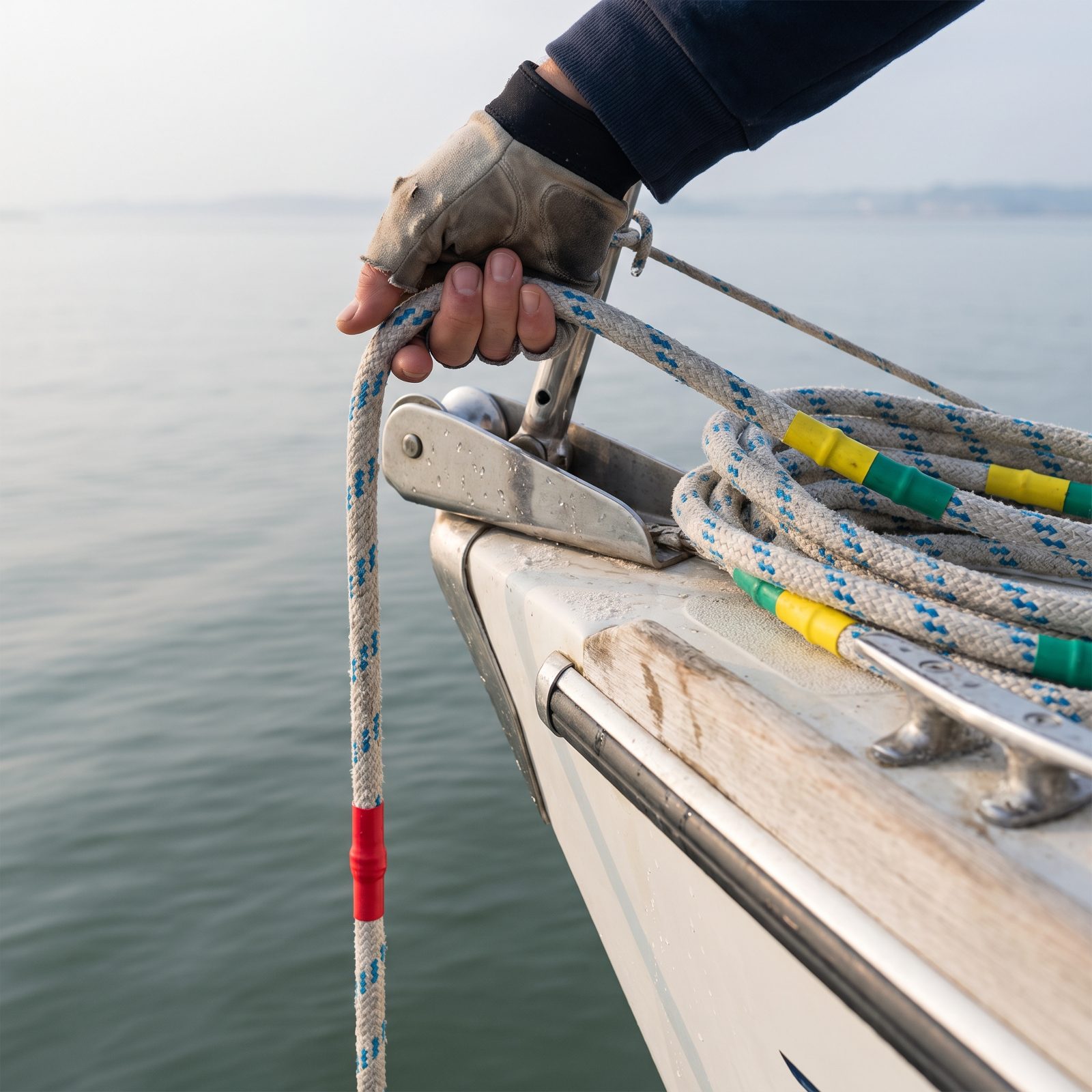Mark Anchor Rope With Heat-Shrink Depth Bands So Scope Is Never a Guess