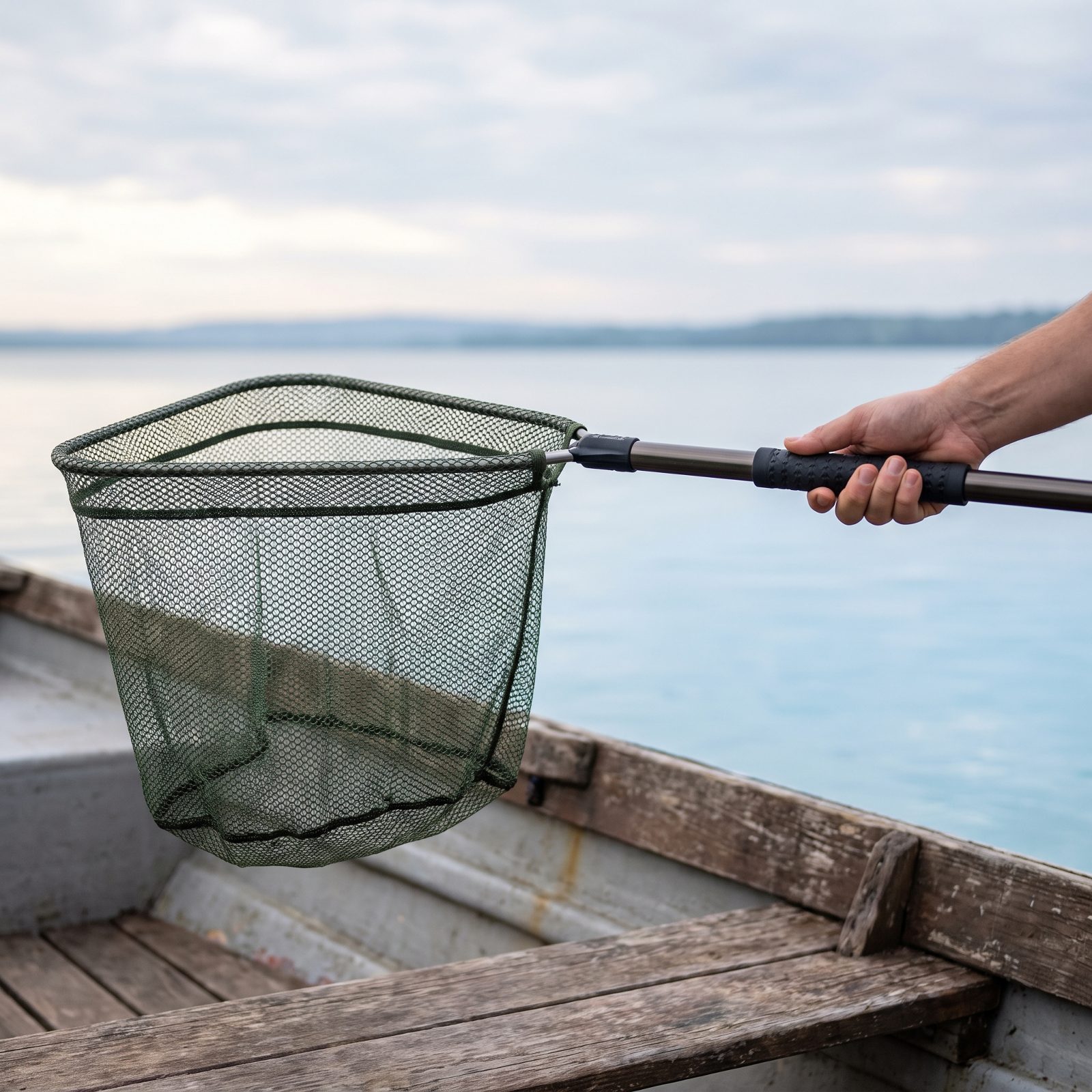 Mark the Landing Net's Balance Point With a Textured Grip Band