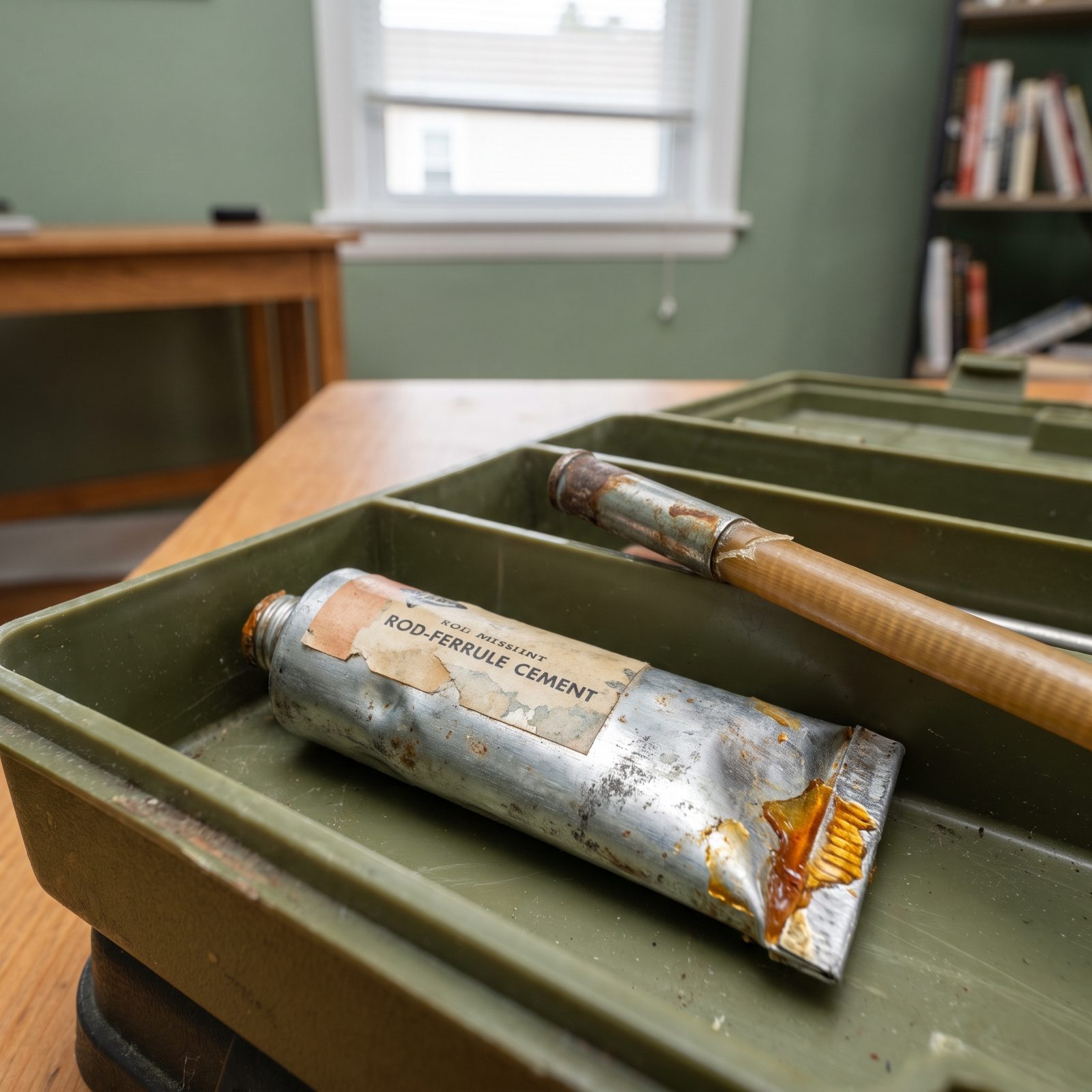 A Metal Tube of Rod-Ferrule Cement for Field Repairs