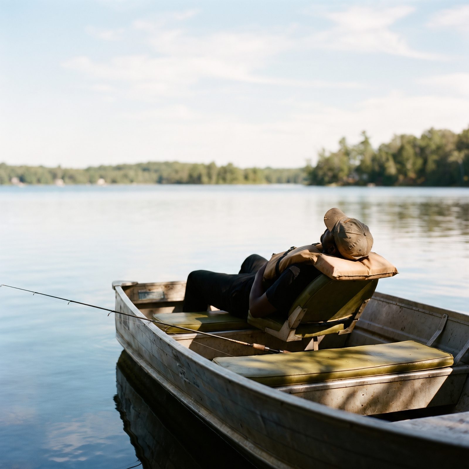 Napping in the Boat Under a Warm Sun