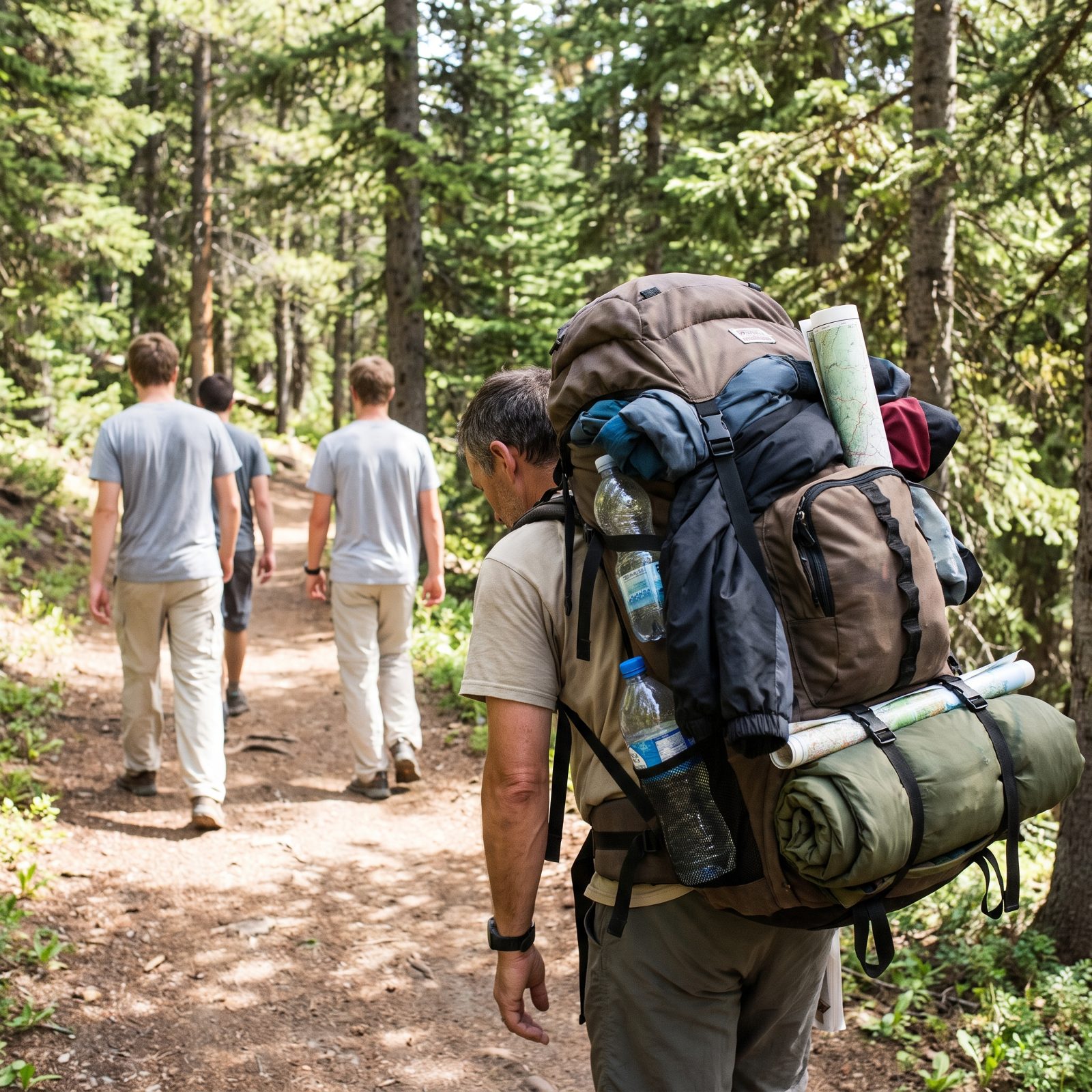 One Person Is Carrying Everyone Else's Supplies