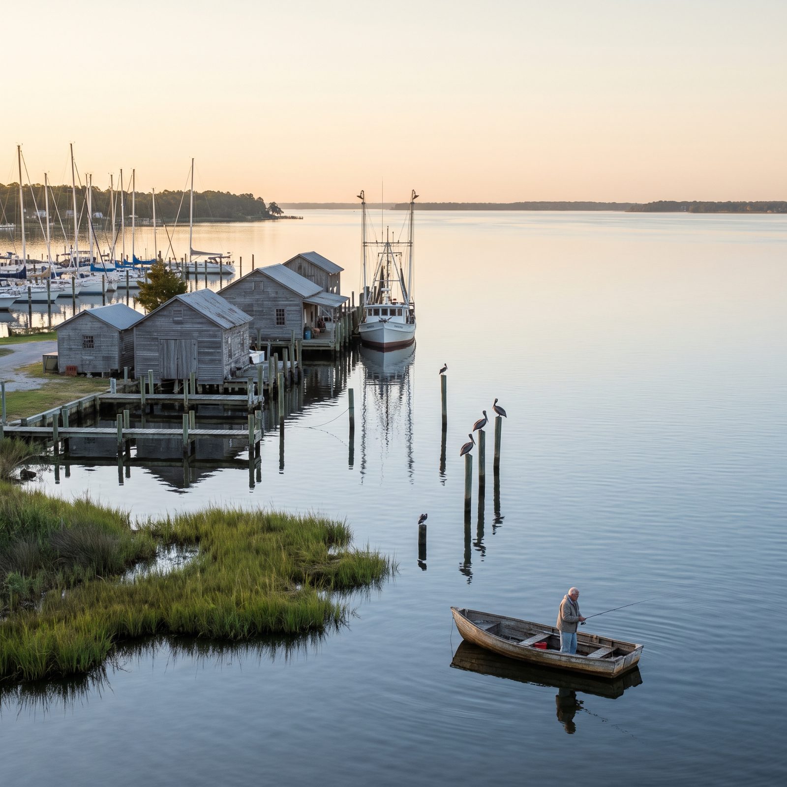 Oriental, North Carolina, A Quiet Fishing and Boating Village on the Neuse River
