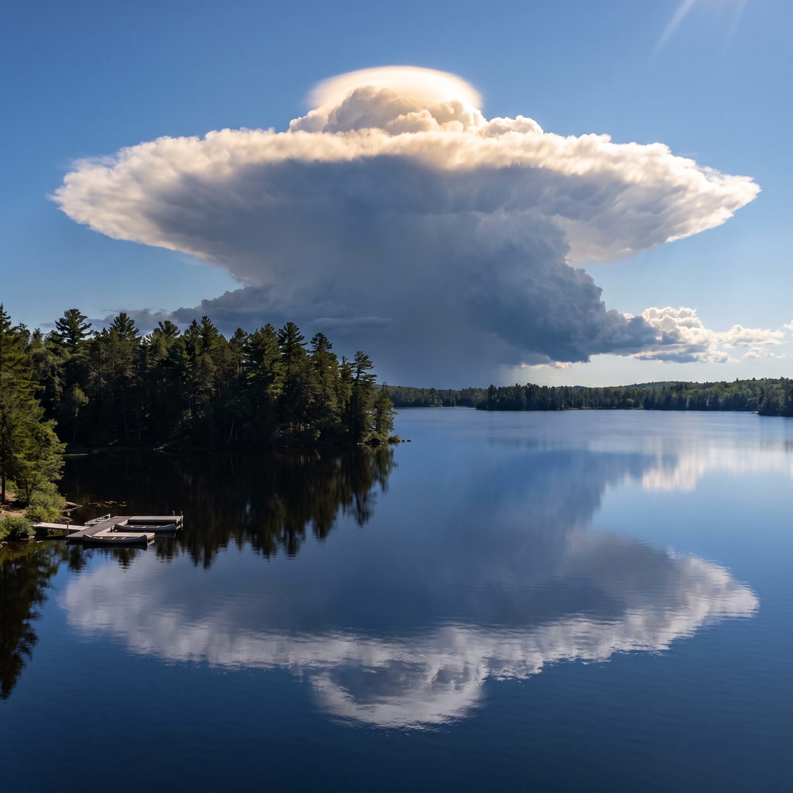 An Overshooting Anvil Top Identifies an Especially Strong Thunderstorm Updraft
