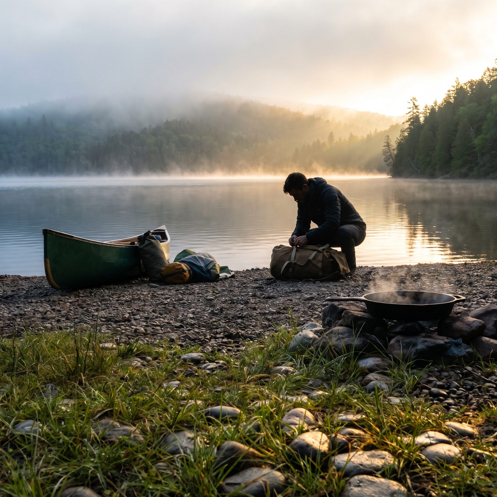 Packing Up as the Fog Finally Lifts