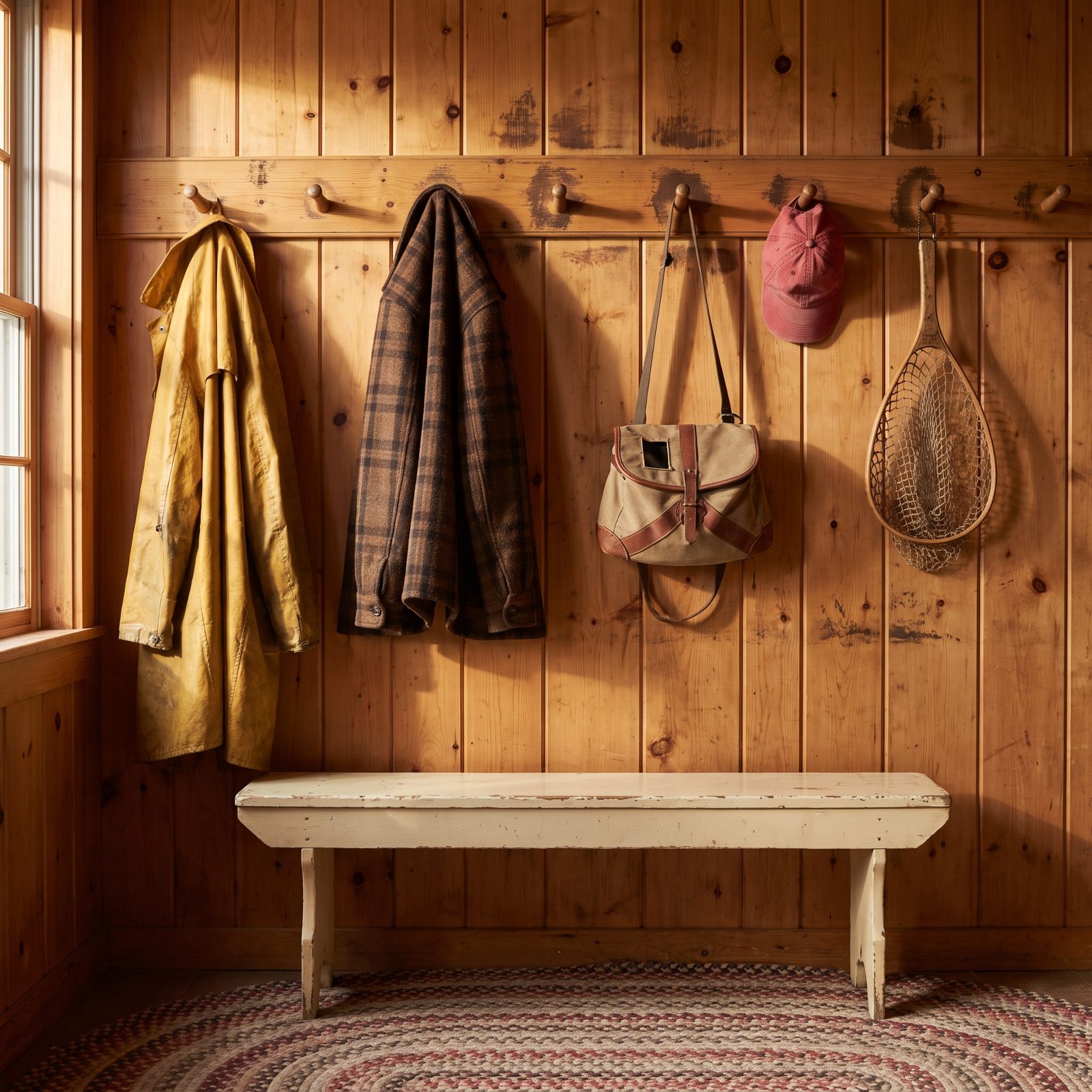 Peg Rails Instead of Closets