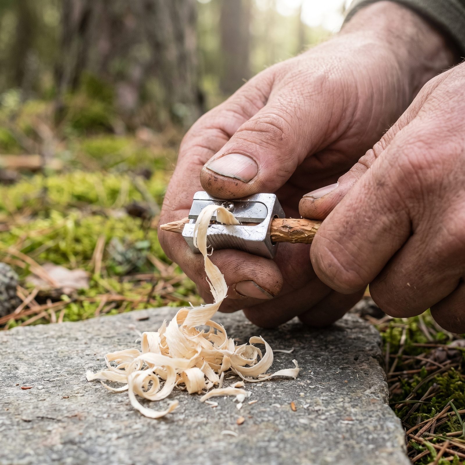 The Pencil Sharpener That Makes Fire Tinder on Demand