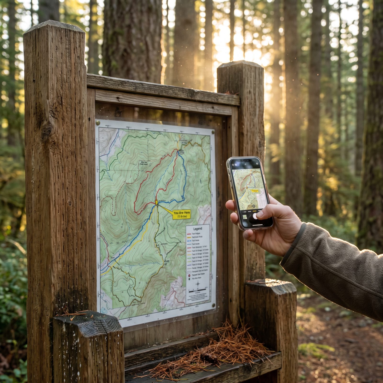 Photograph the Trailhead Map Before Leaving Cell Service