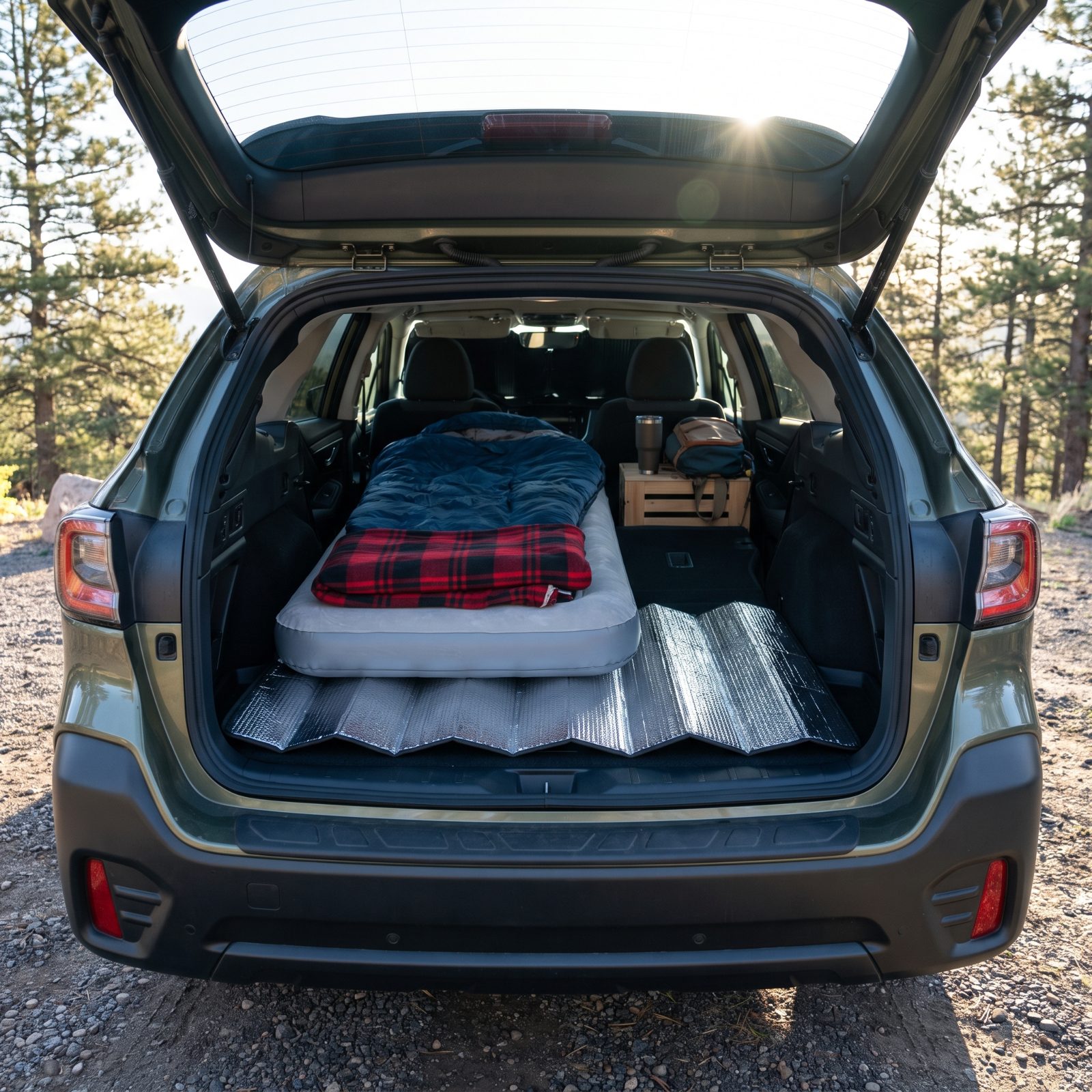 Place a Closed-Cell Windshield Shade Beneath the Mattress