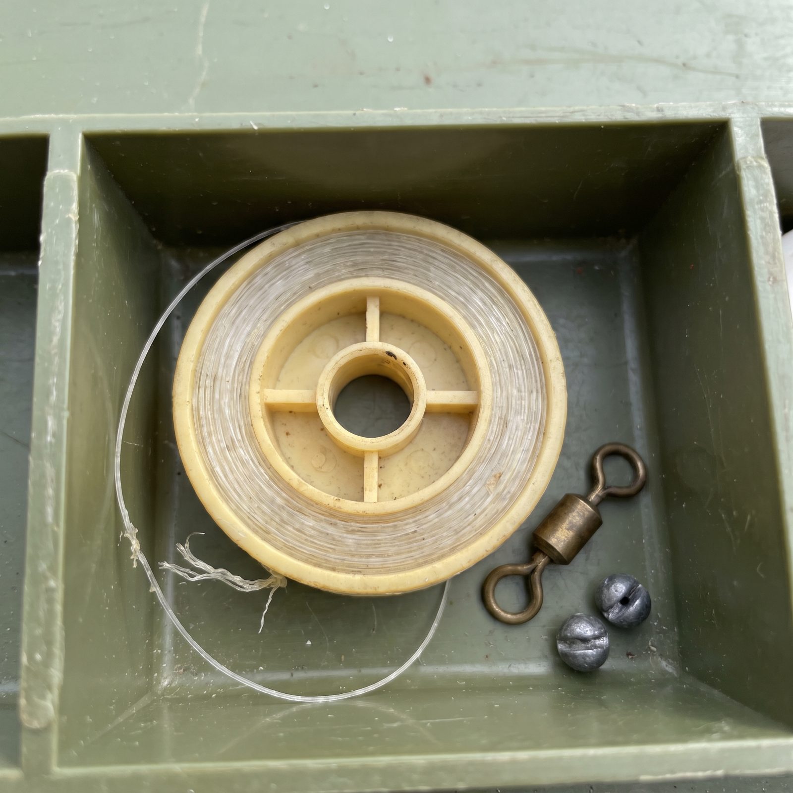 A Pocket Spool of Clear Nylon Monofilament for Field Repairs