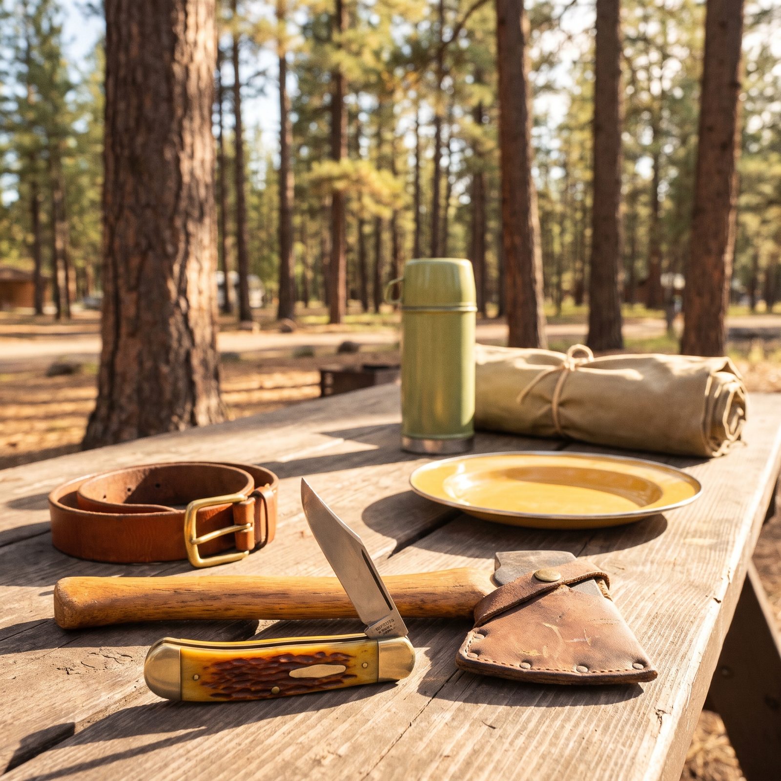 A Pocketknife and Hatchet on Every Belt