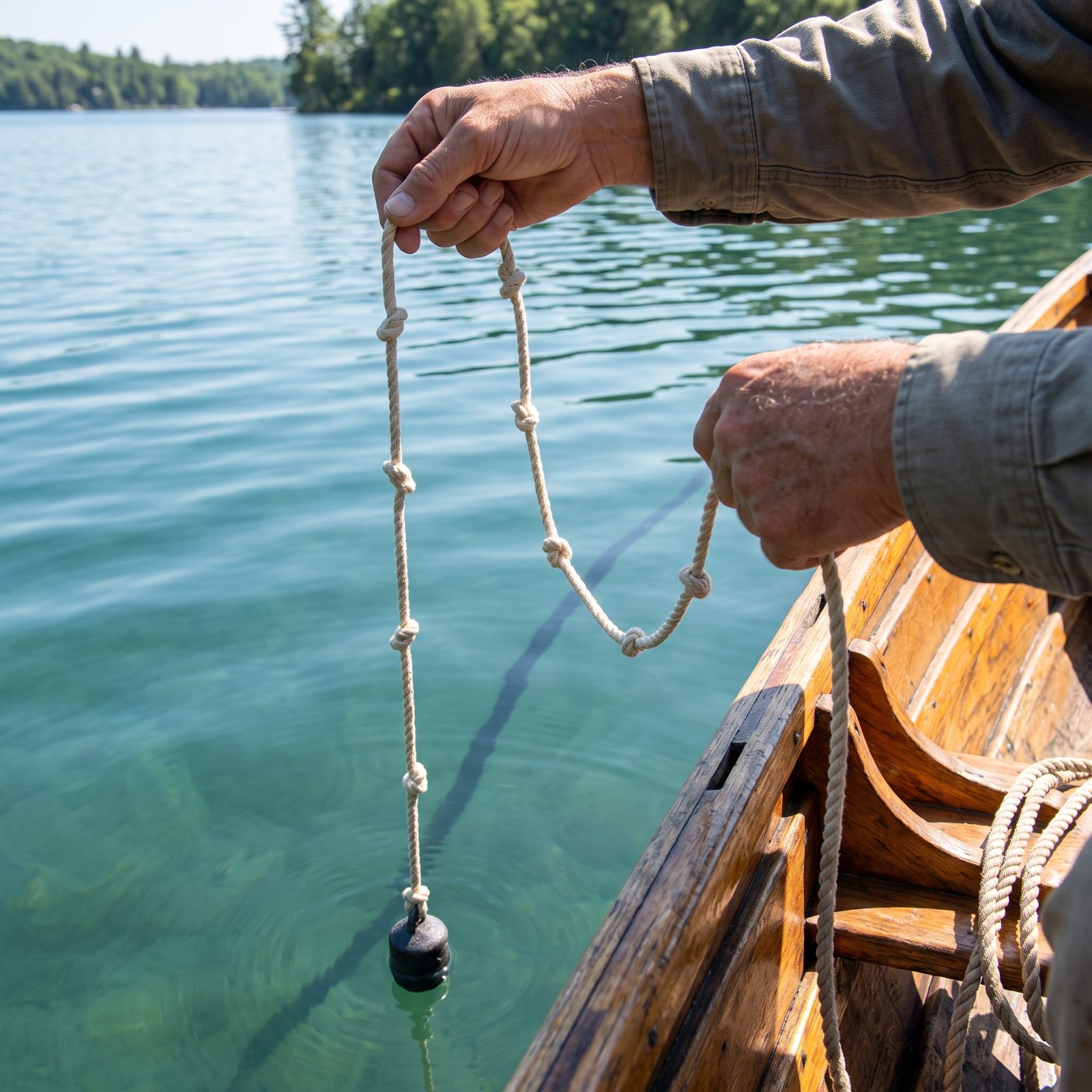 Probe Unfamiliar Water with a Knotted Sounding Cord