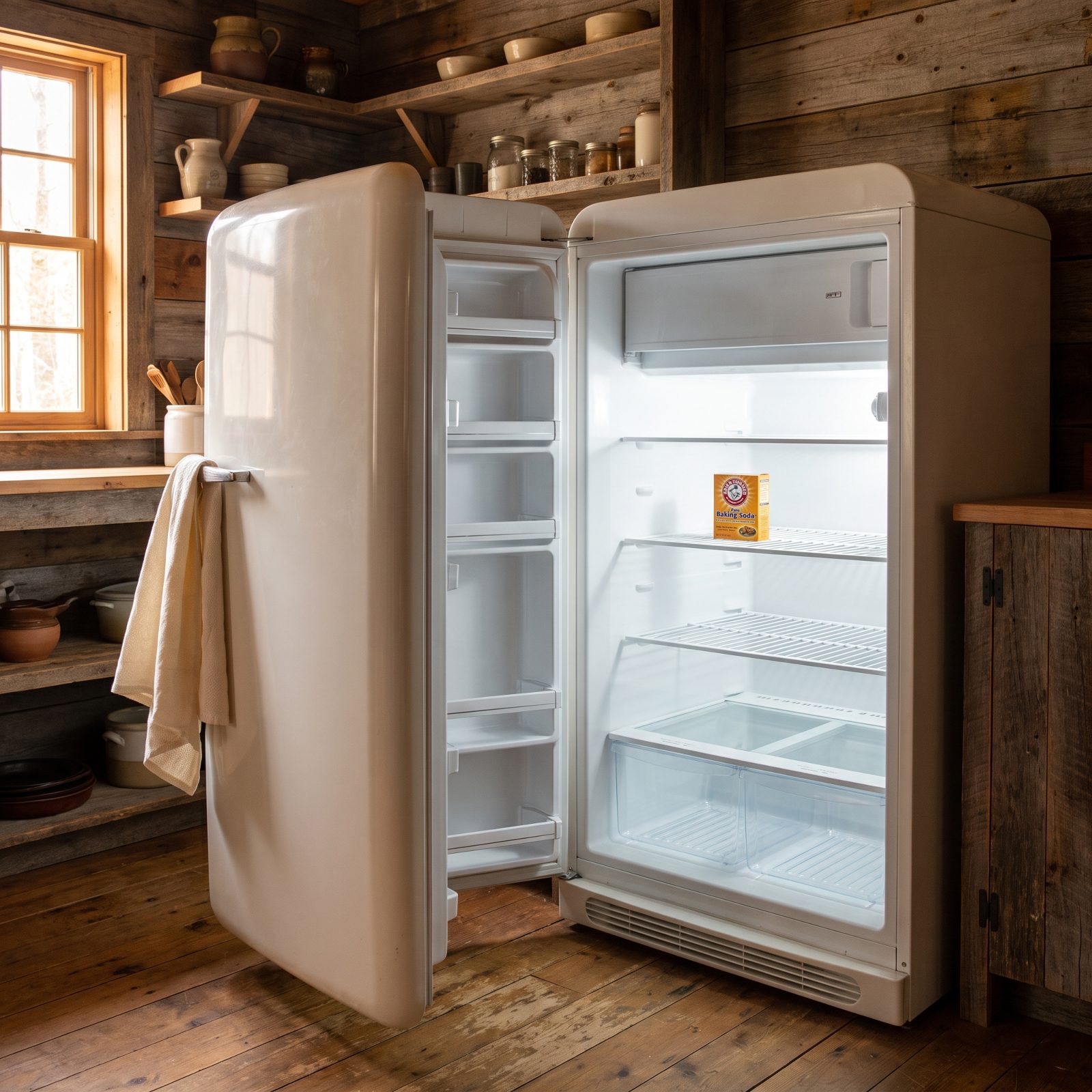 Prop the Unused Fridge Door Wide Open