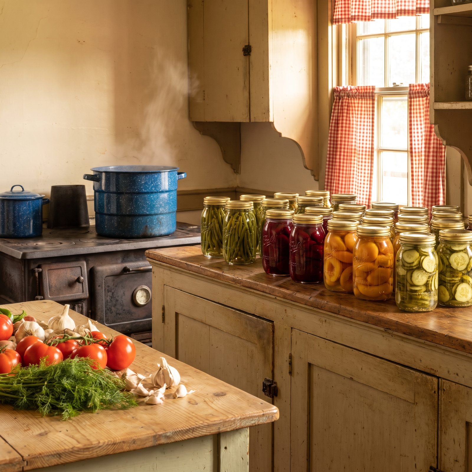 Putting Up the Summer Harvest in Mason Jars