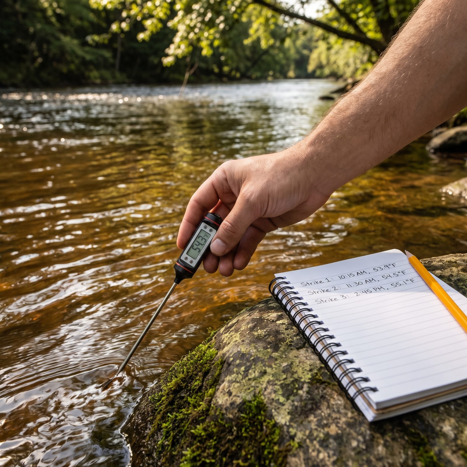 Record the Water Temperature at Every Strike