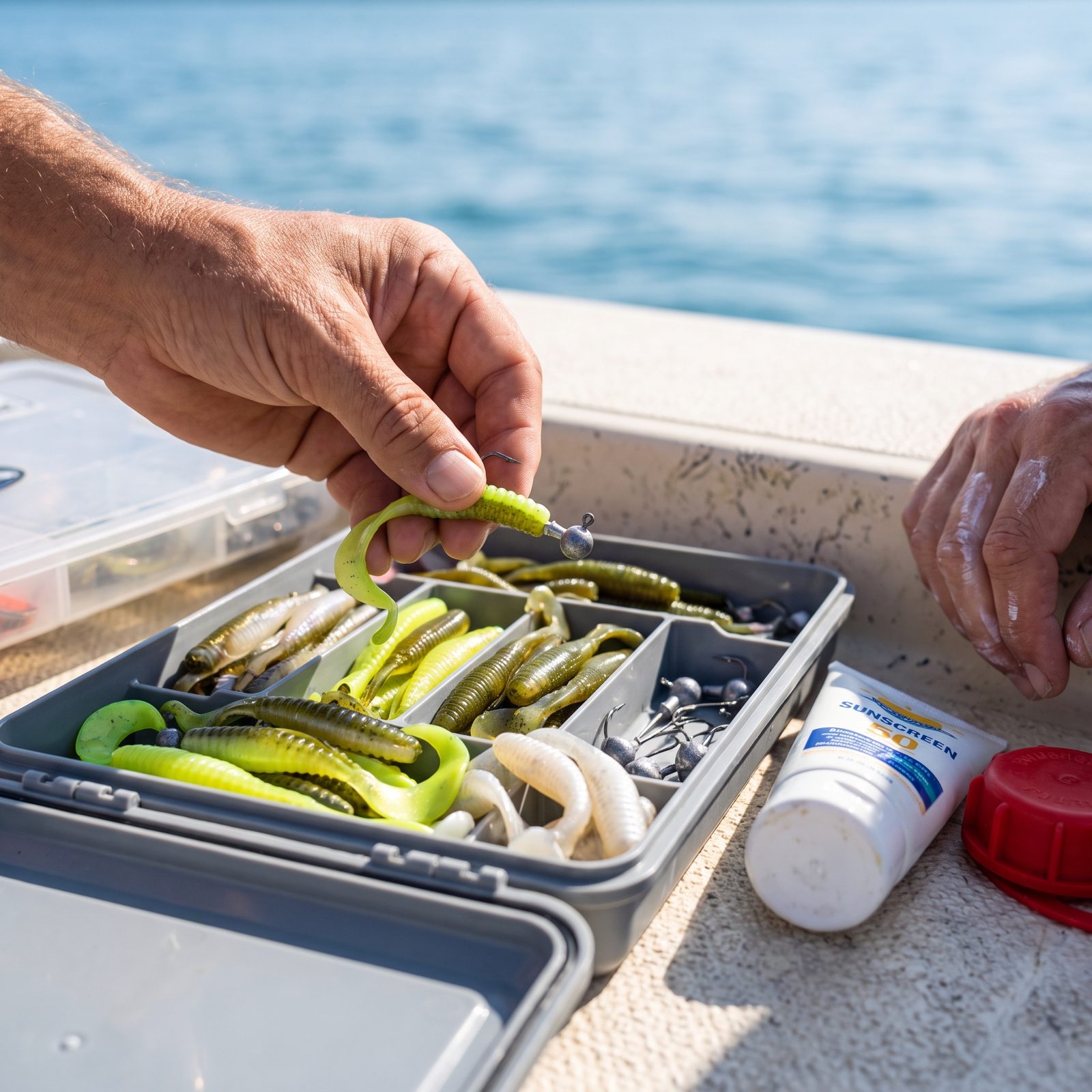 Reserve One Hand for Lures So Sunscreen and Fuel Never Touch the Bait