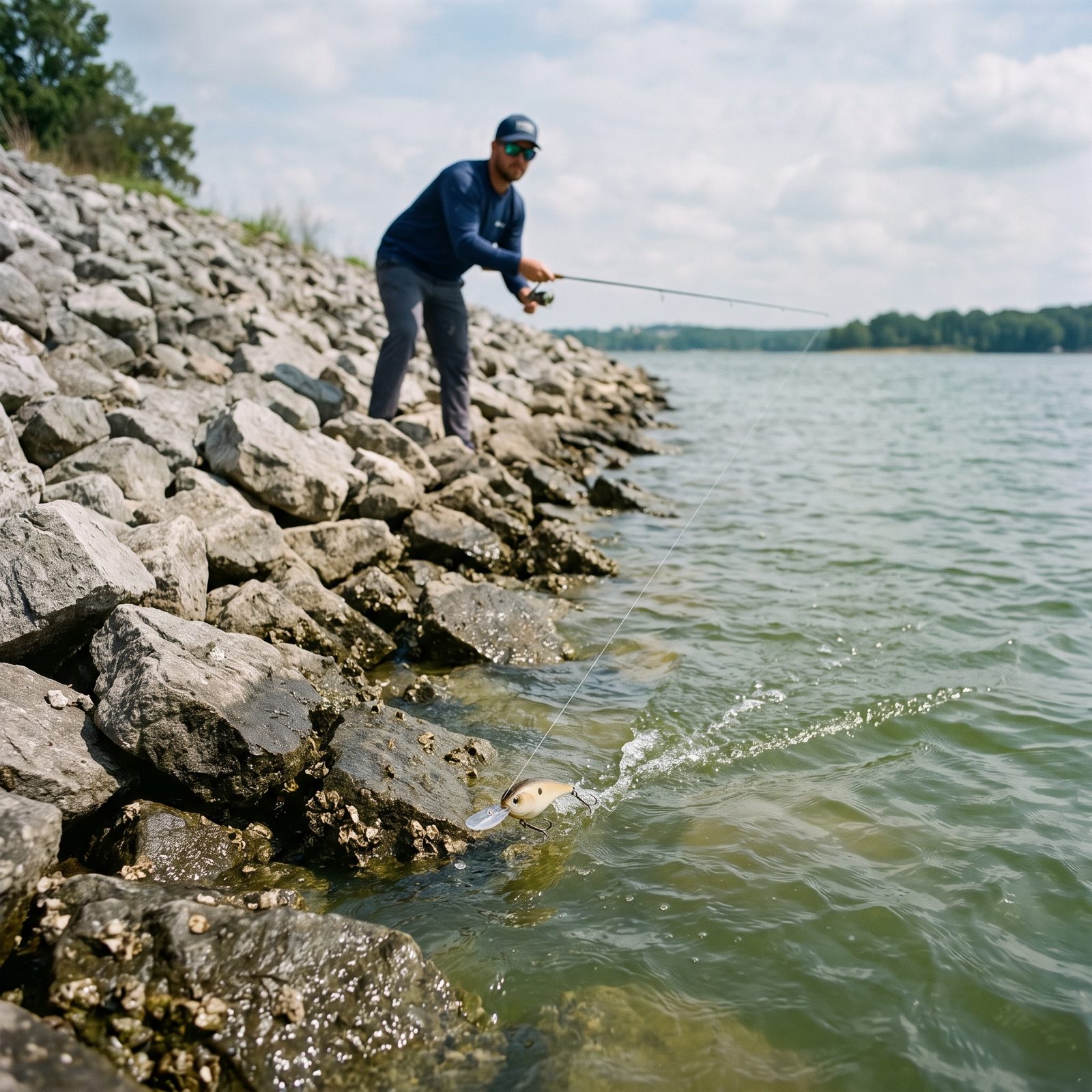 Retrieve Parallel to the Bank Before Casting Toward Open Water