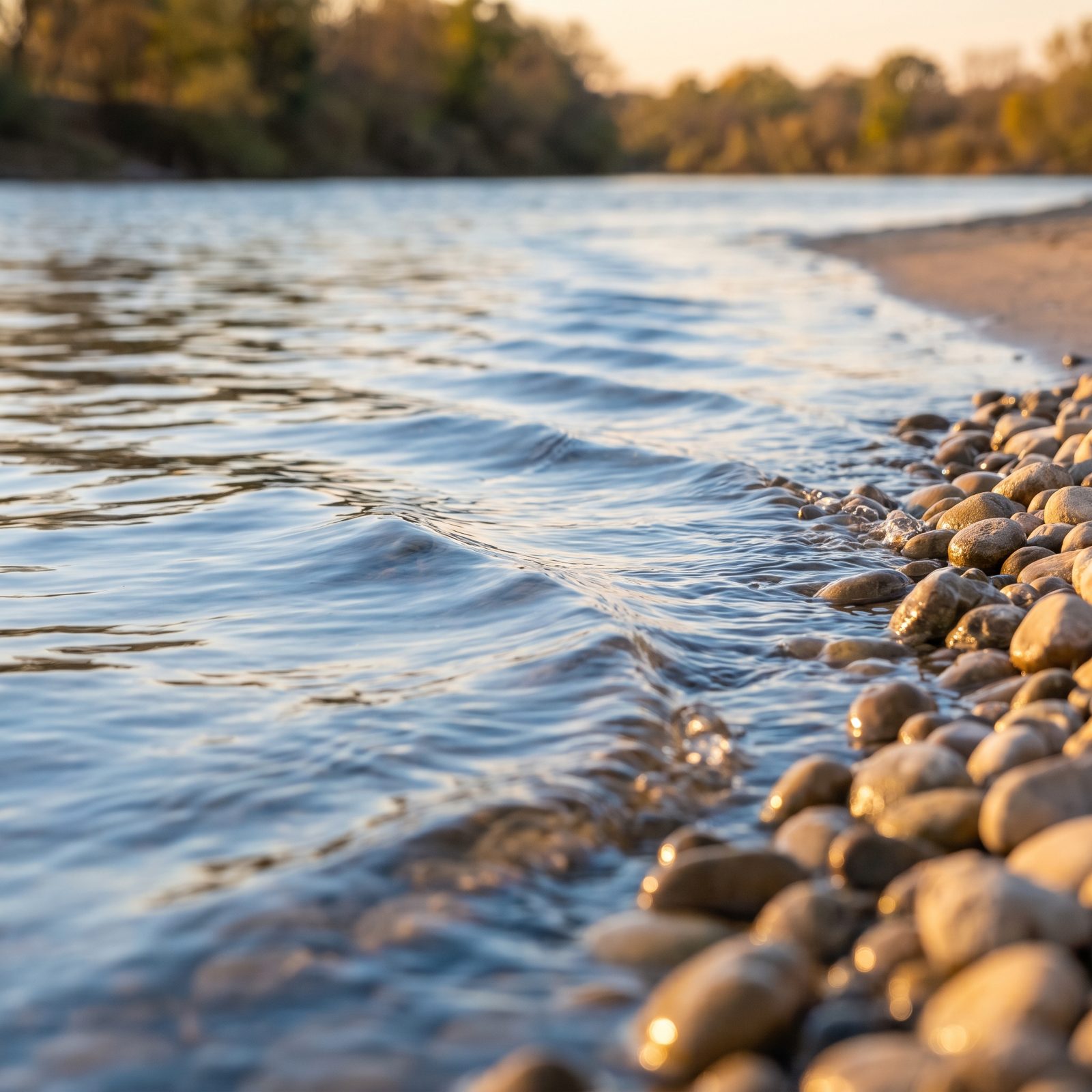 The Rhythm of Ripples Slows Your Breathing Almost by Itself