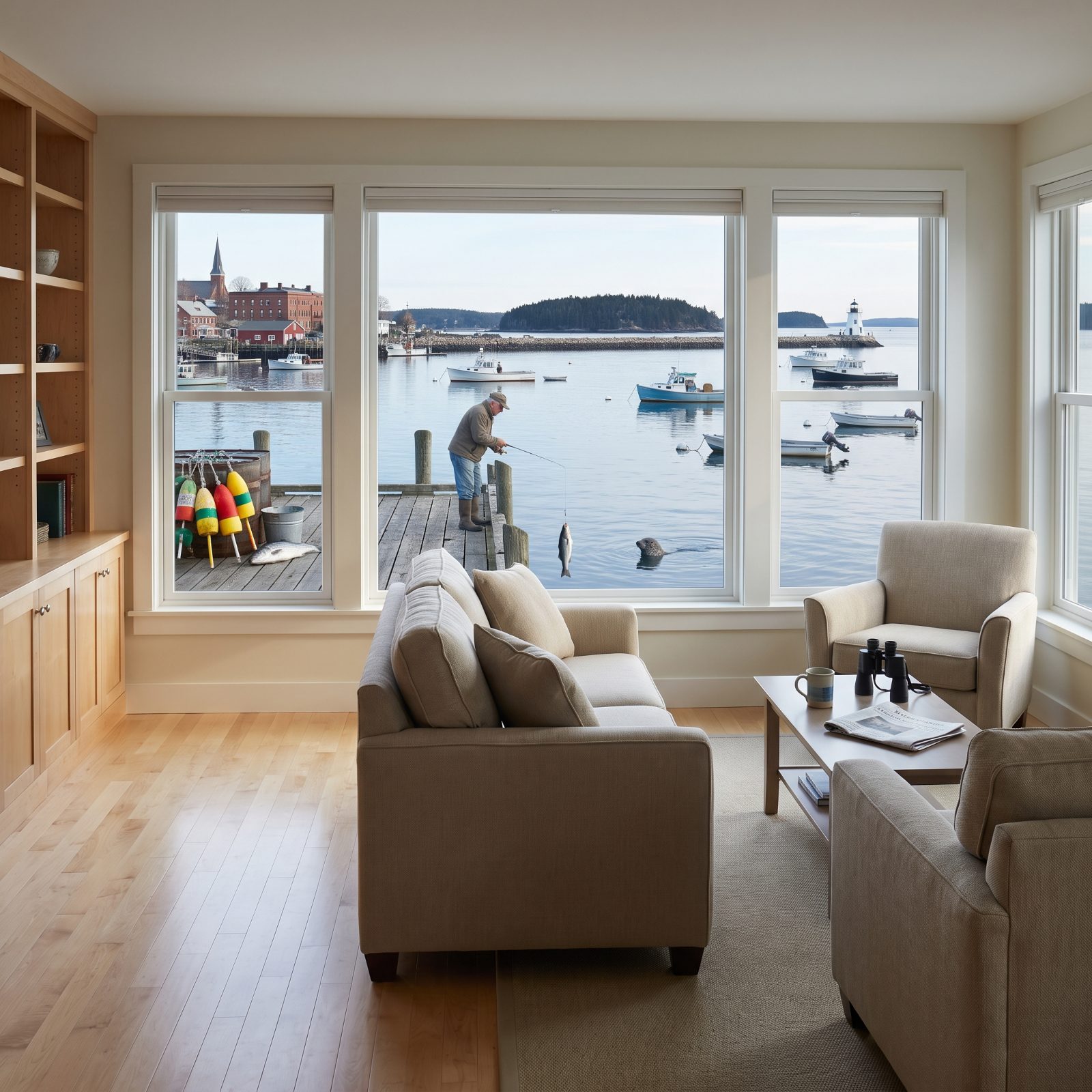 Rockland, Maine, Harbor Living With Easy Access to Penobscot Bay